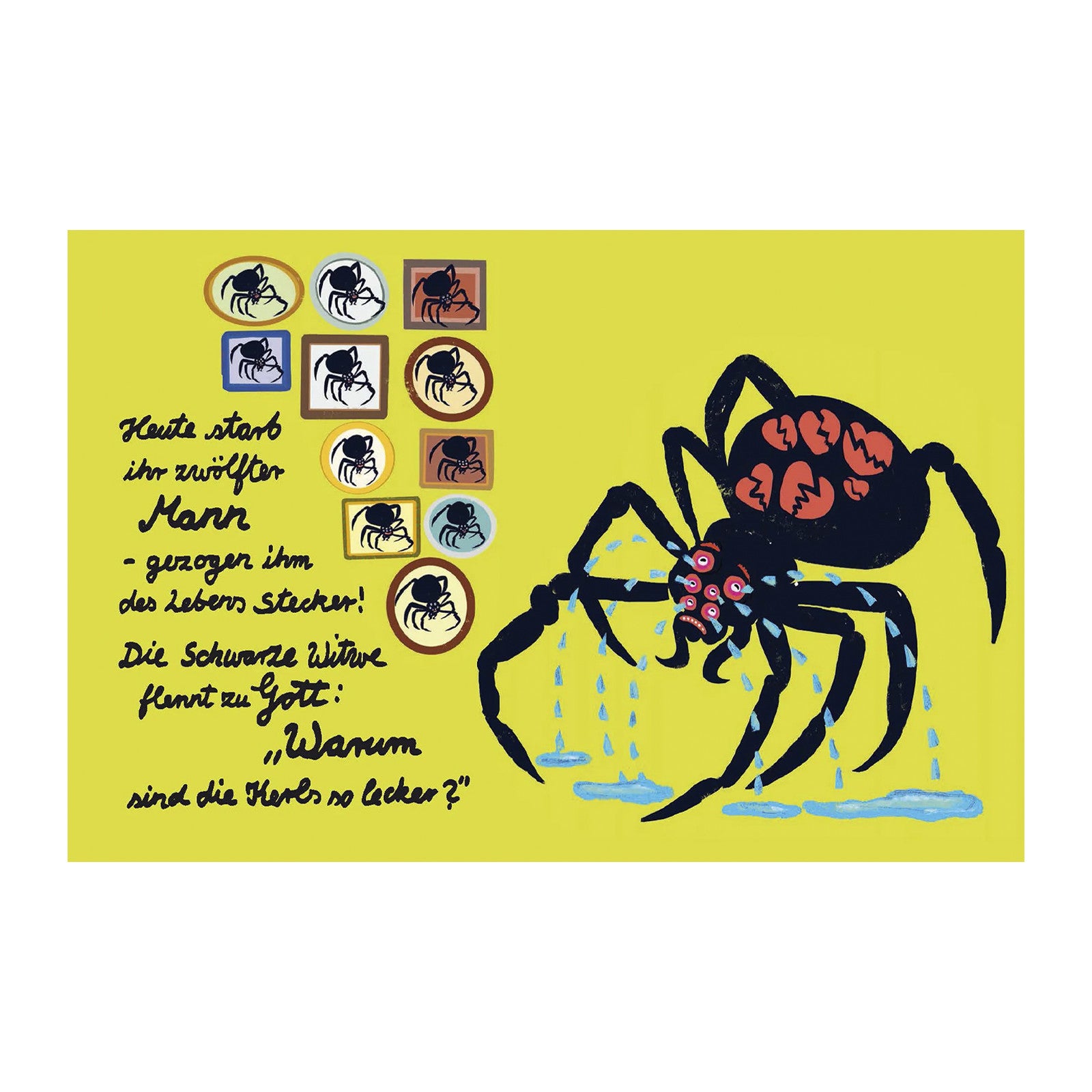 The rooster constantly explains to the hen how to lay eggs