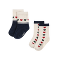 Lot de 2 chaussettes Jaquard Heart Mix