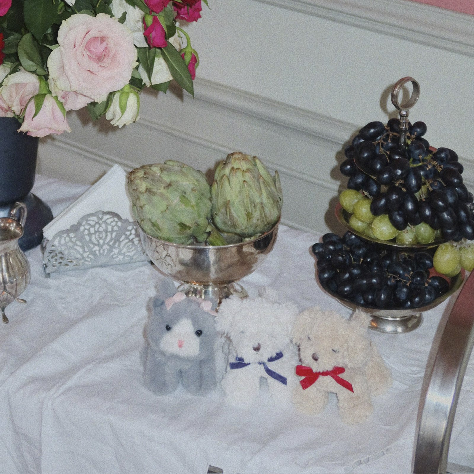 Chat en peluche Baby Animals Grey