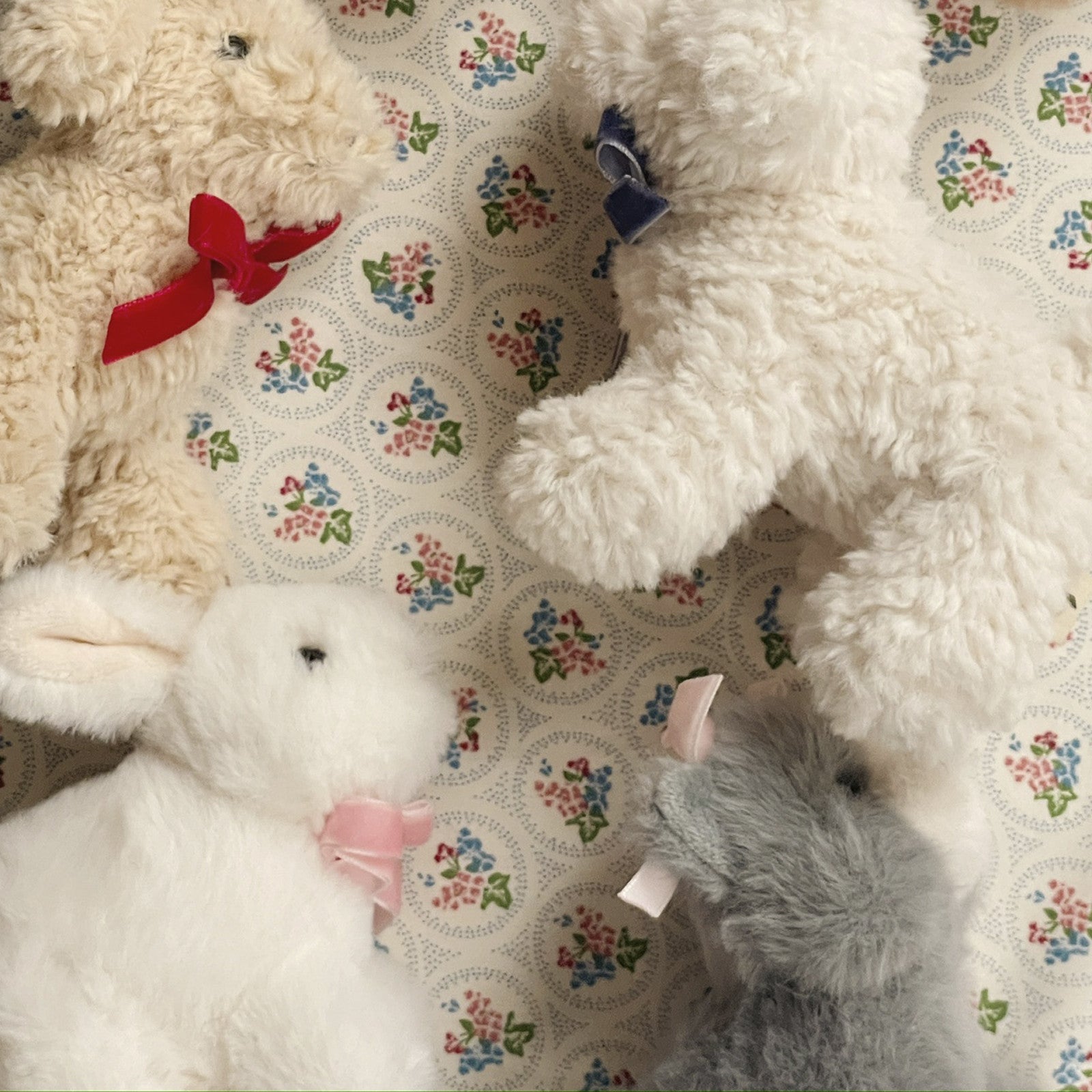 Chat en peluche Baby Animals Grey