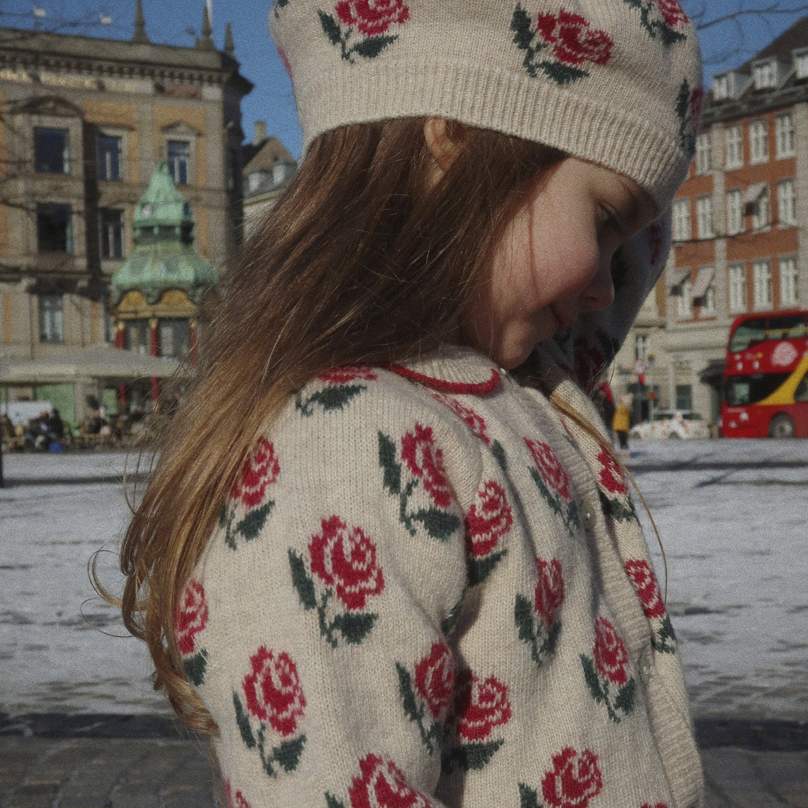 Veste en tricot Belou Rose