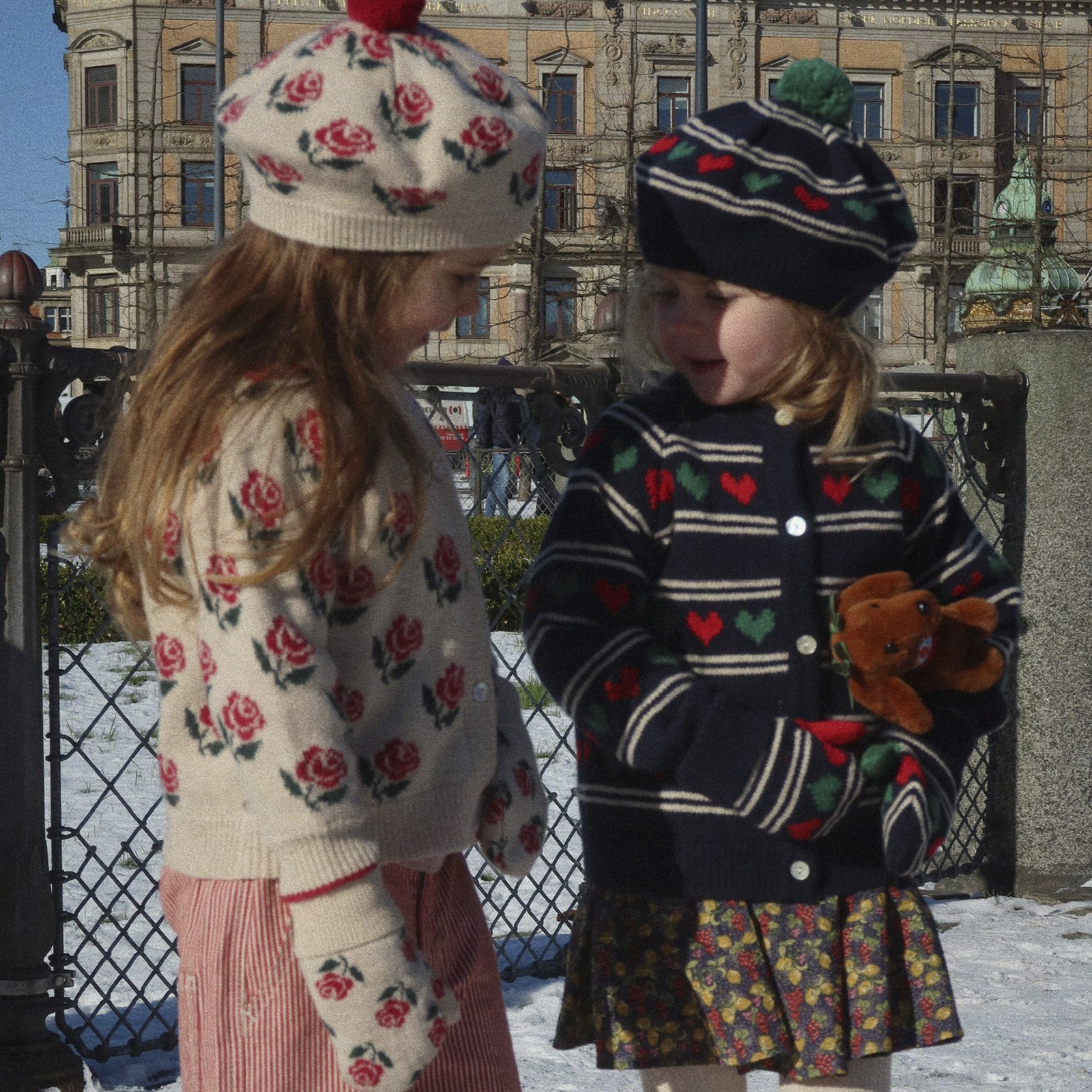 Veste en tricot Belou Rose