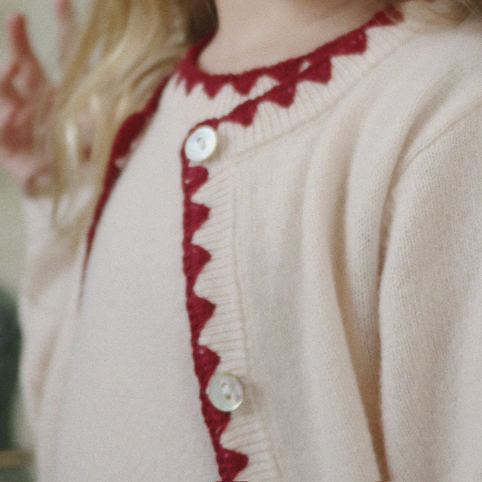 Strickjacke Collette Off White