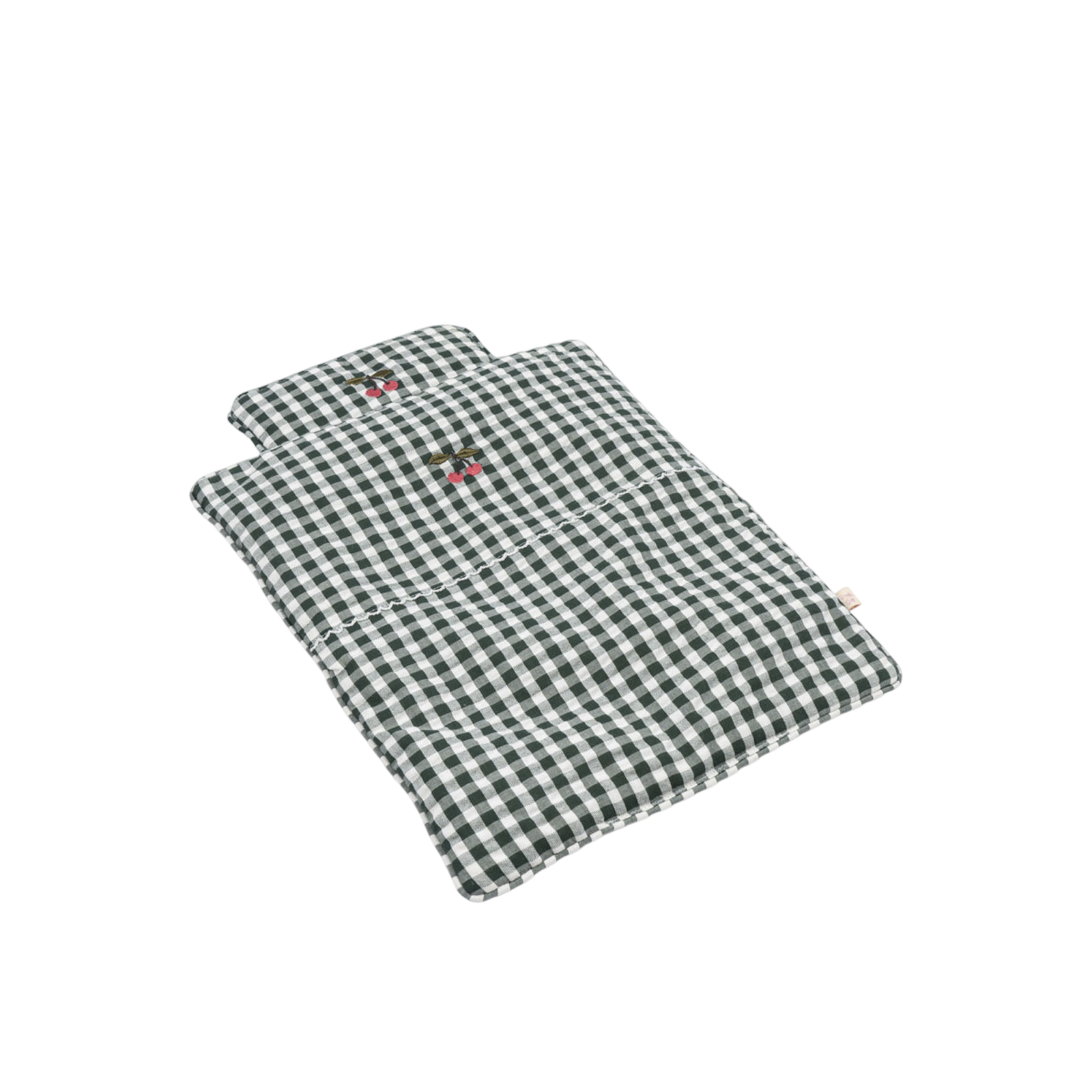 Housse de couette pour poupée Green Check