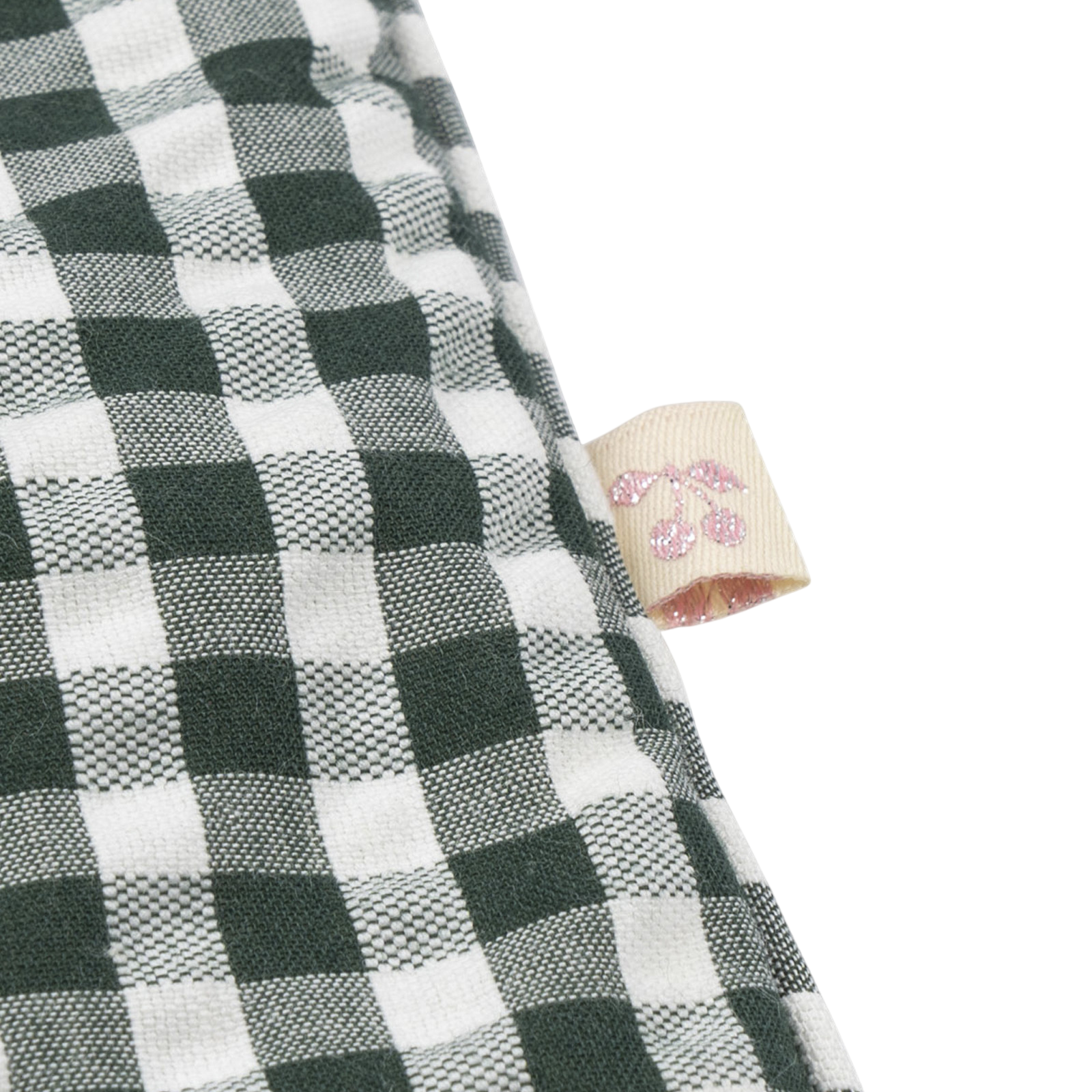 Doll bed cover Green Check