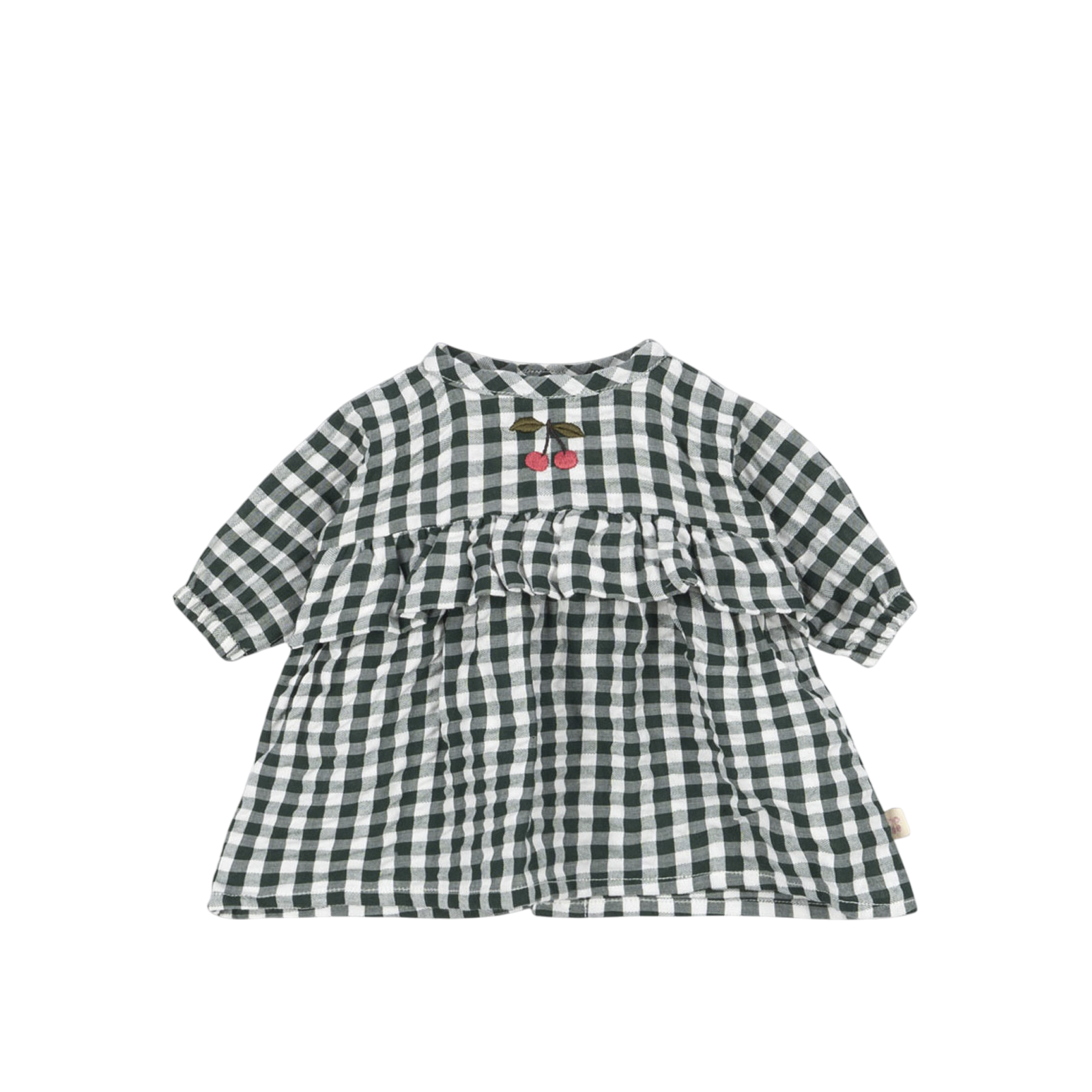 Puppenkleid Green Check