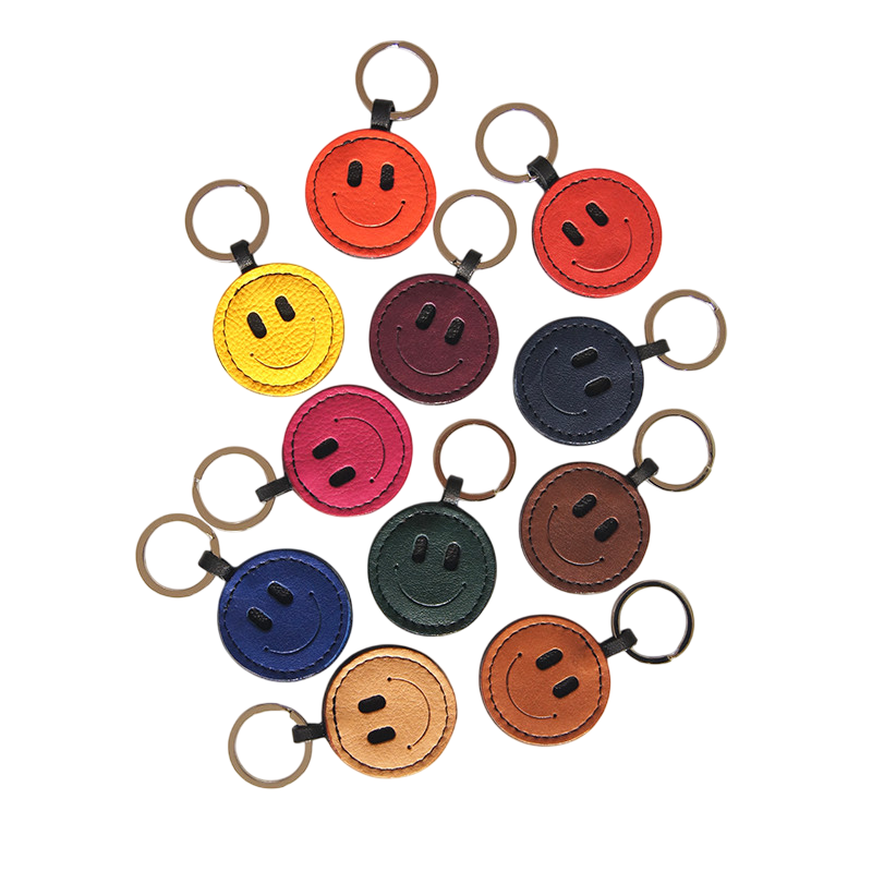 Keychain Smiley Blue