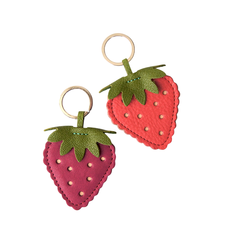 Strawberry Pink Keychain
