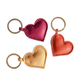 Schlüsselanhänger Heart Beige