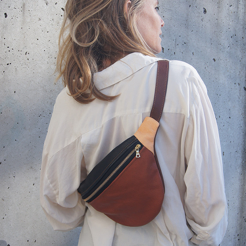 Banana Bag Colorblock Black