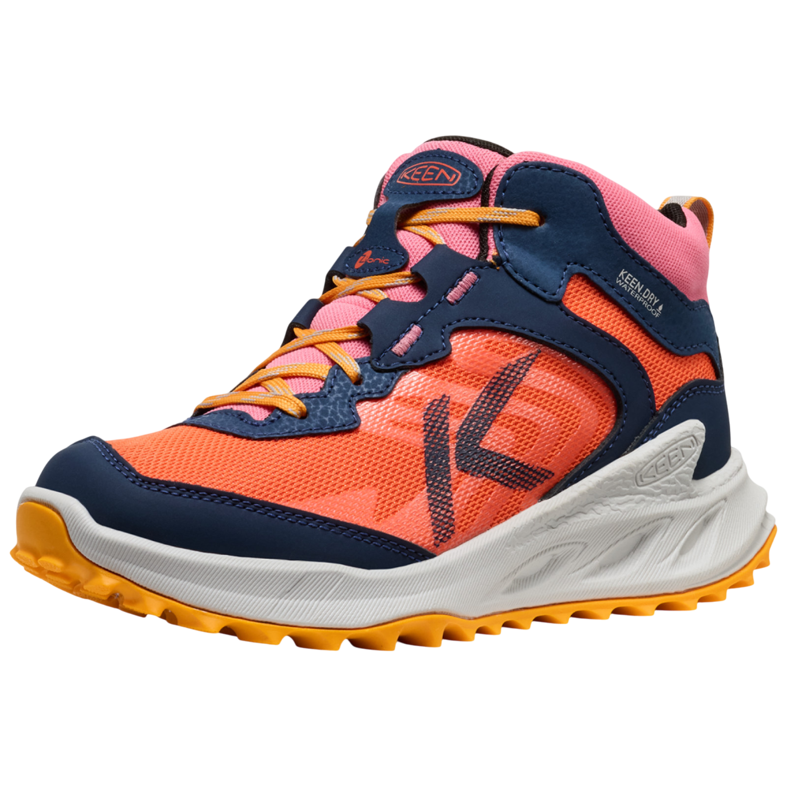 Wanderschuhe Y Zionic Mid WP naval academy/nasturtium