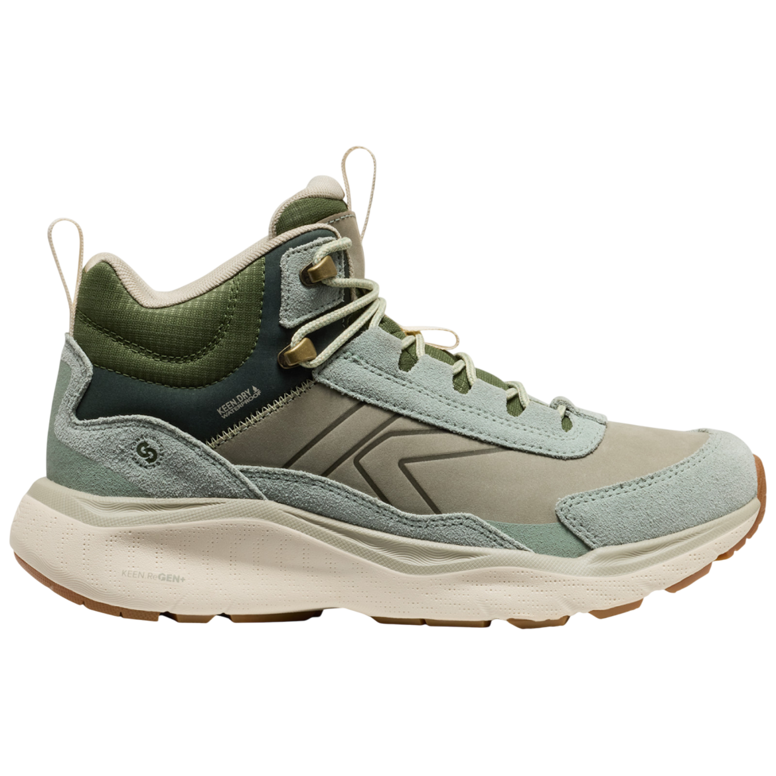 Hiking boots W Leiki Leather Mid WP iceberg green/bronze green