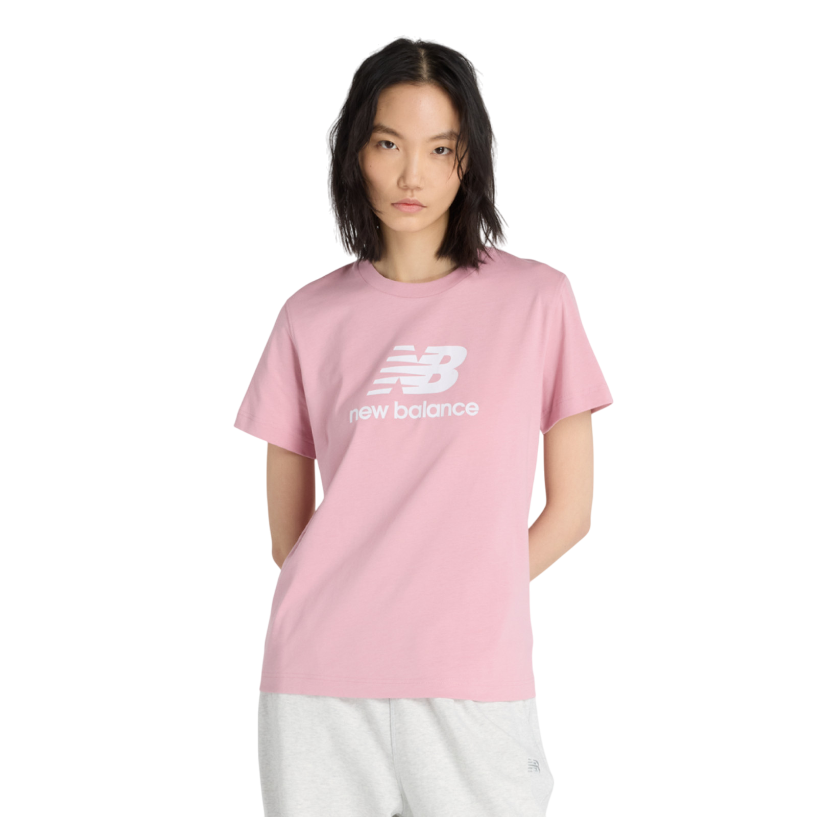 T-shirt W Sport Essentials Jersey Logo pink taffy
