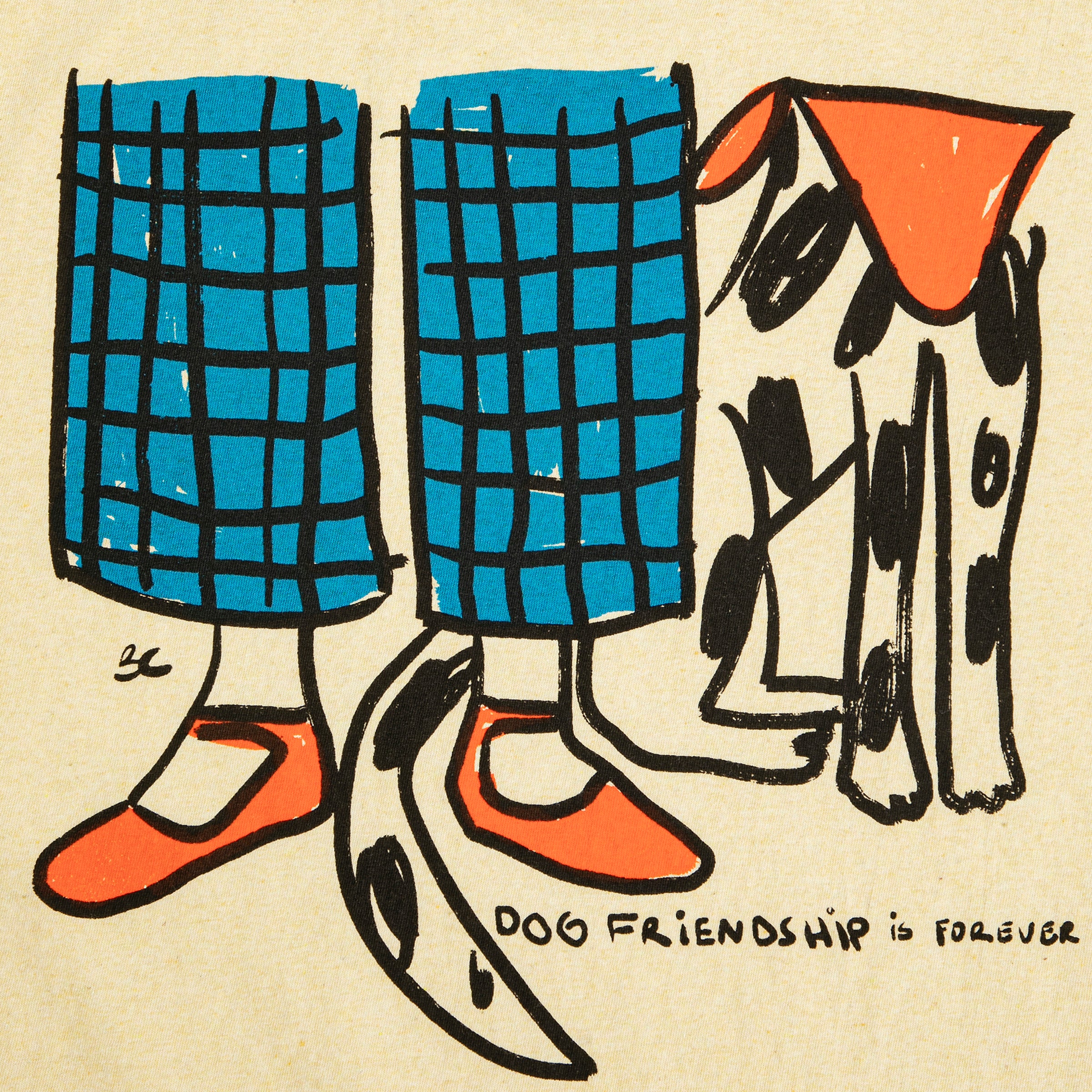 Adult T-Shirt Dog Friendship