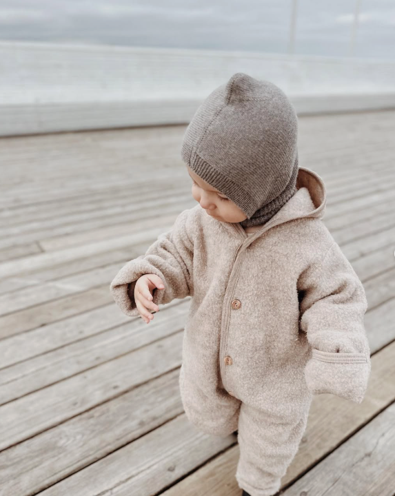 Engel Baby Overall Merinowolle Sand Melange