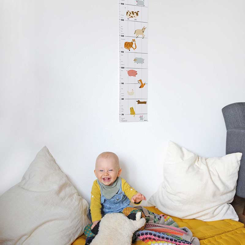 Hoch hinaus I Tiere Wandmesslatte