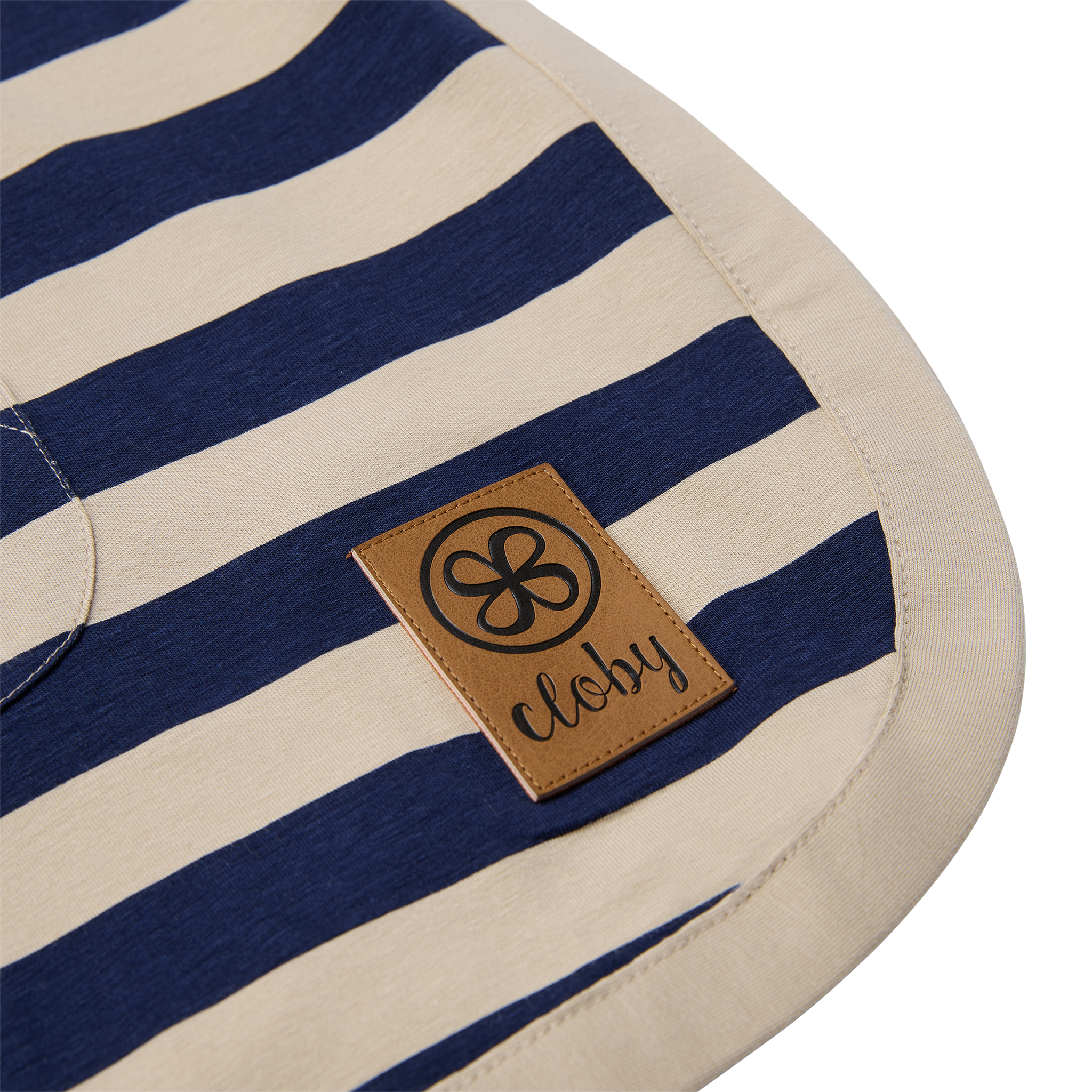 UV Poncho Navy/Sandy Stripe
