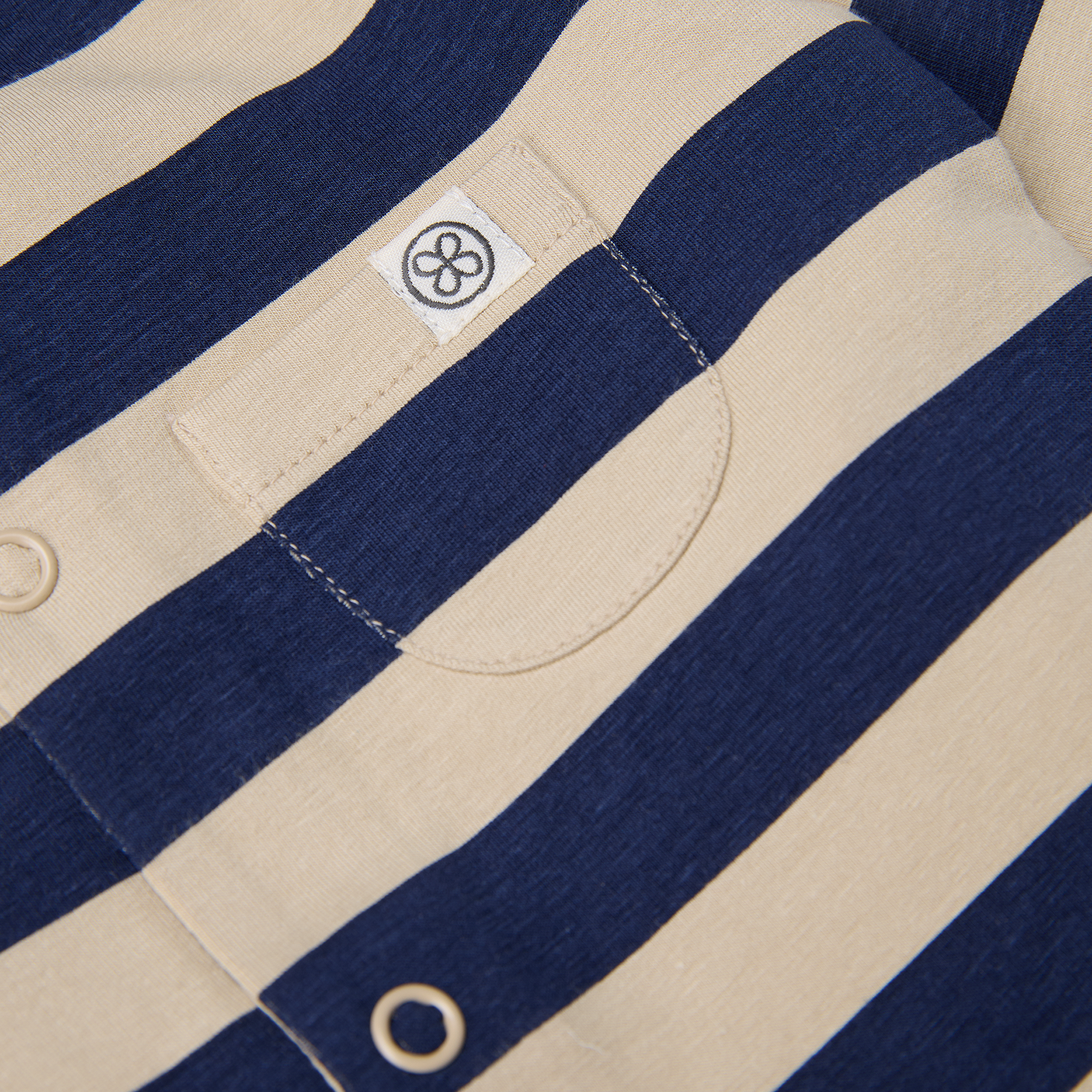 UV Poncho Navy/Sandy Stripe