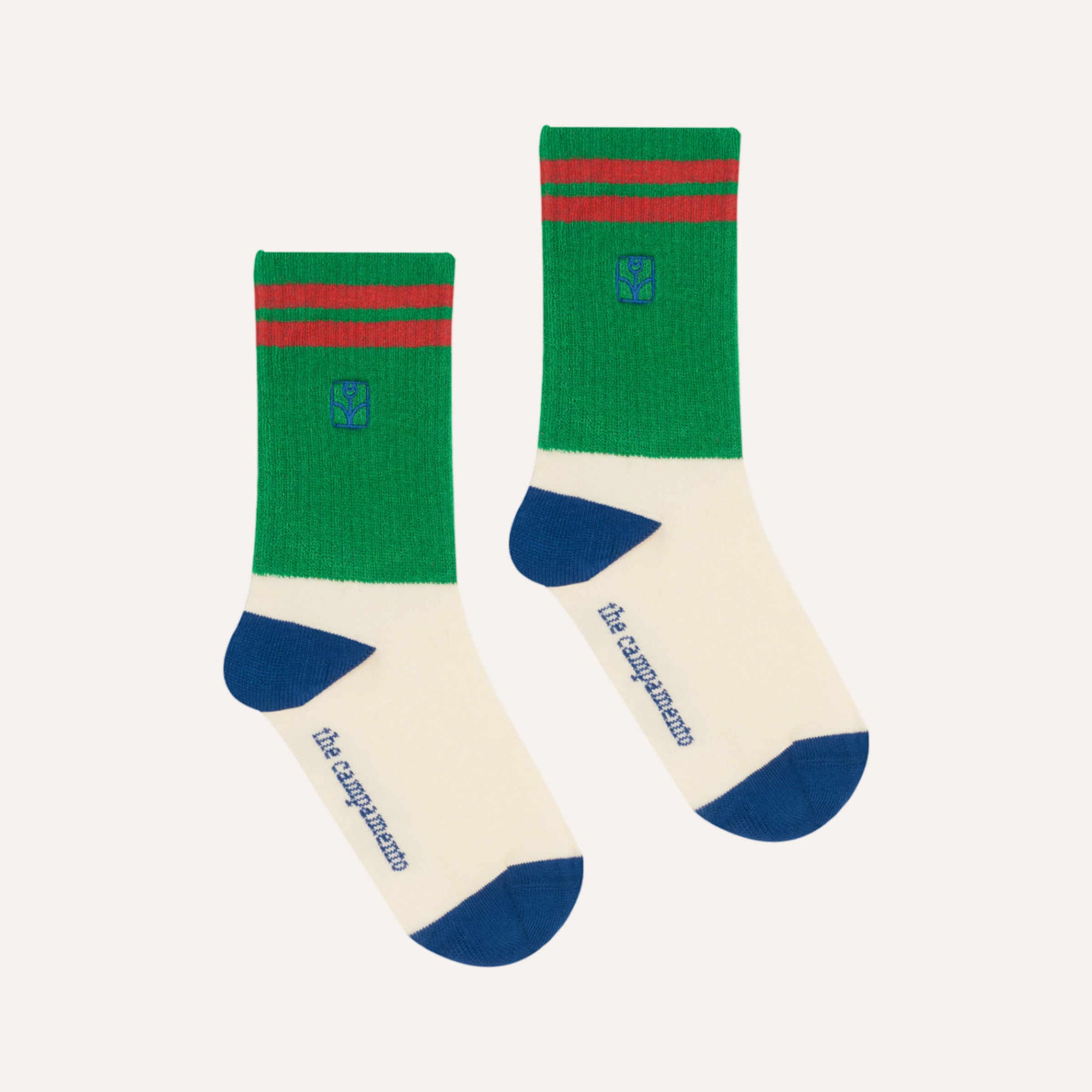 Socken Color Block Green