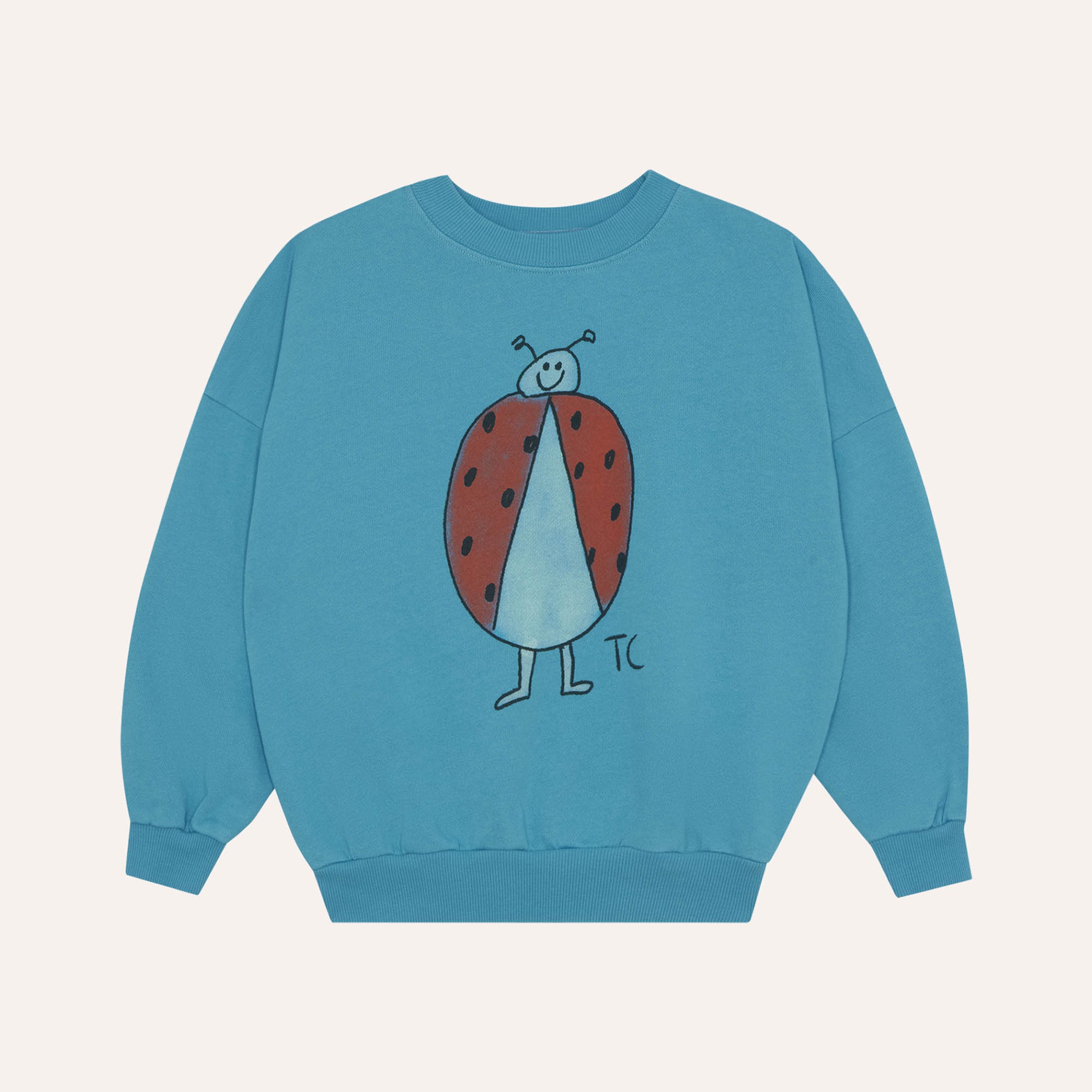 Sweatshirt Ladybug Blue