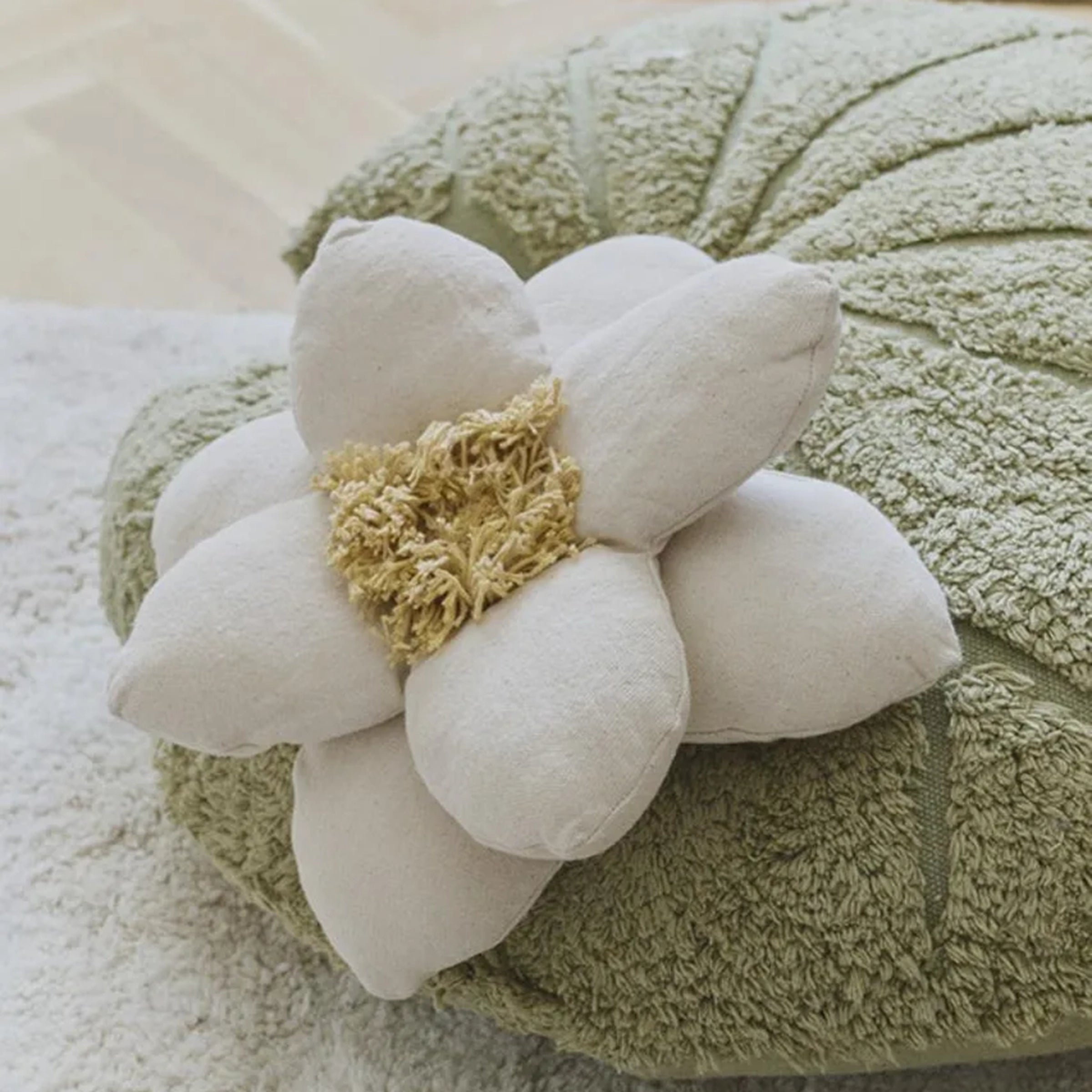 Coussin d'assise nénuphar Matcha