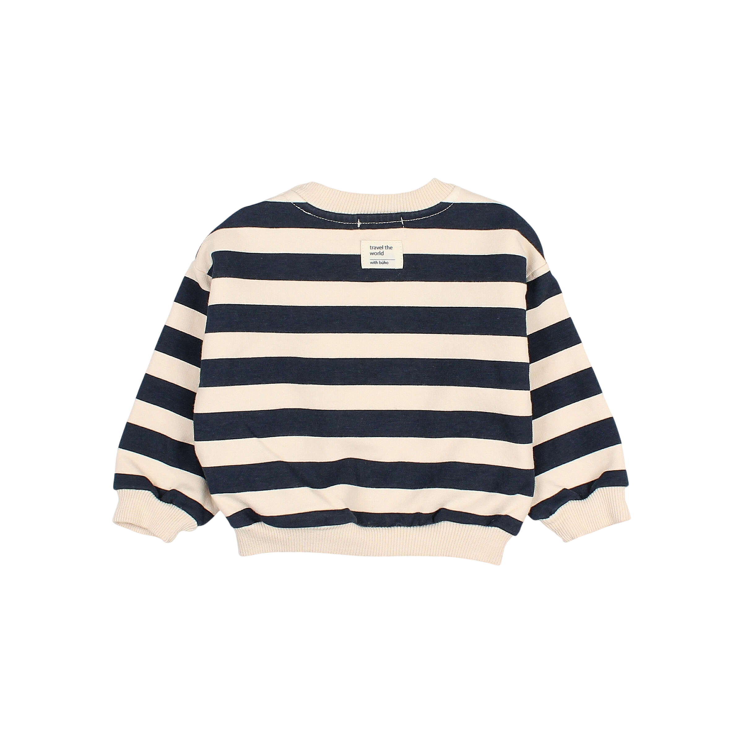 Sweat-shirt pour bébé Stripes Ivory