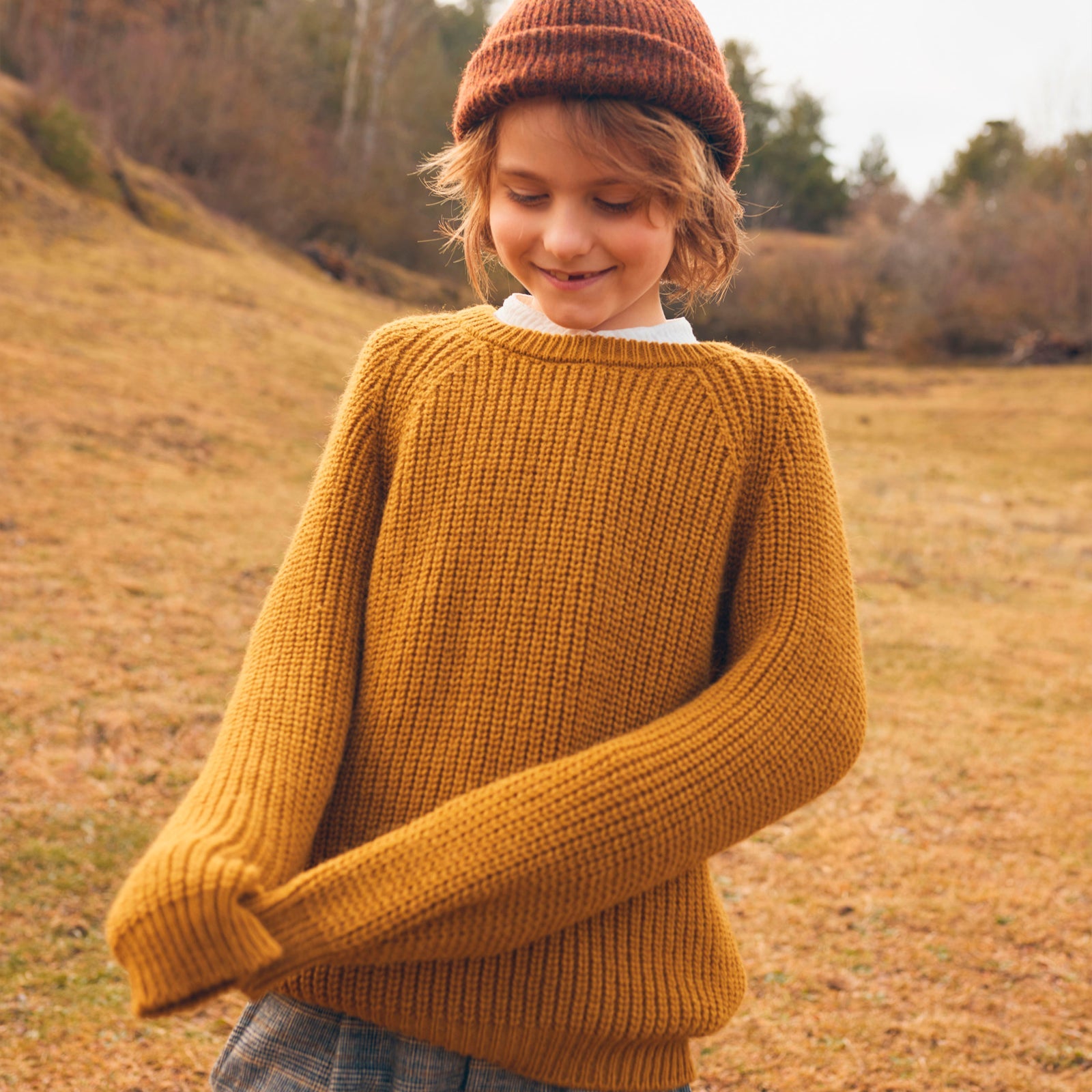 Soft Ocre knitted sweater