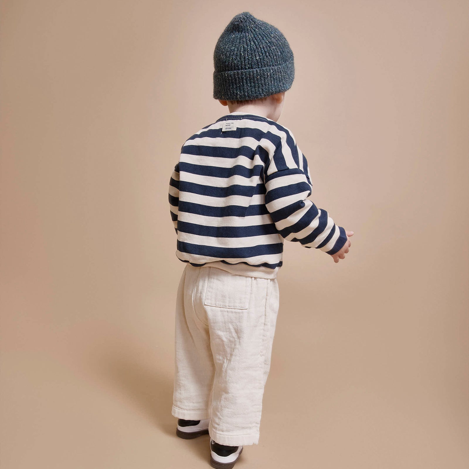 Sweat-shirt pour bébé Stripes Ivory