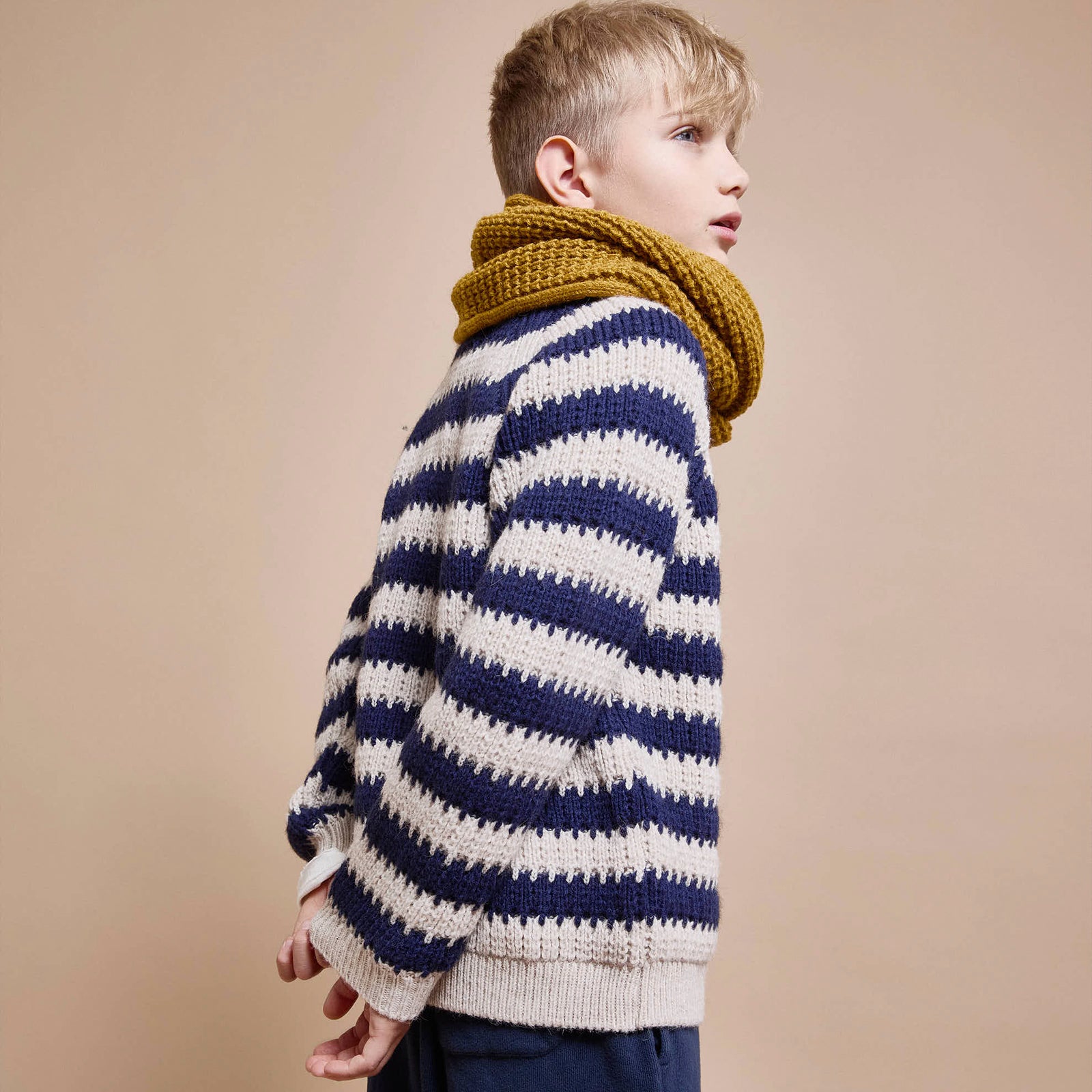 Knitted sweater Stripes Navy