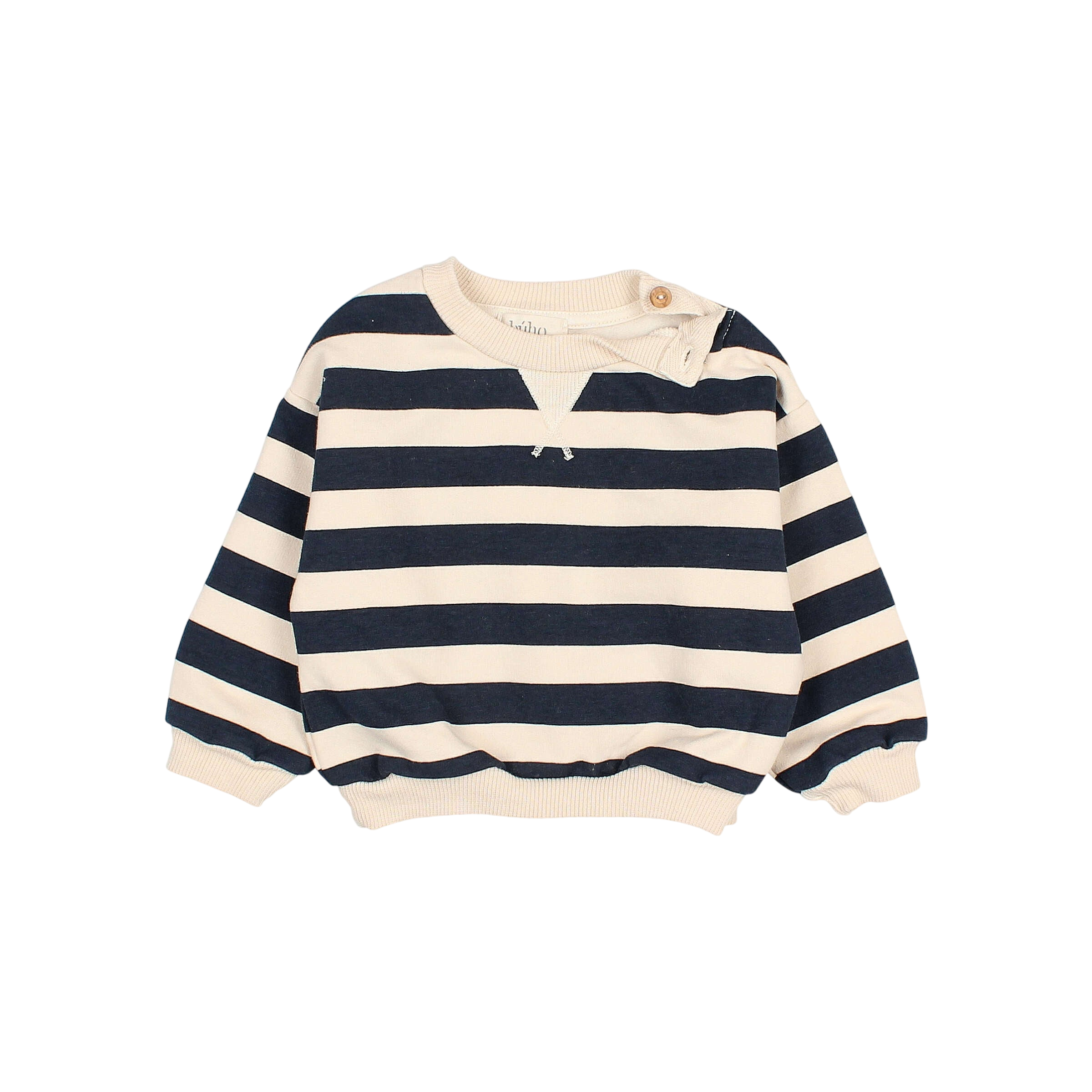 Sweat-shirt pour bébé Stripes Ivory