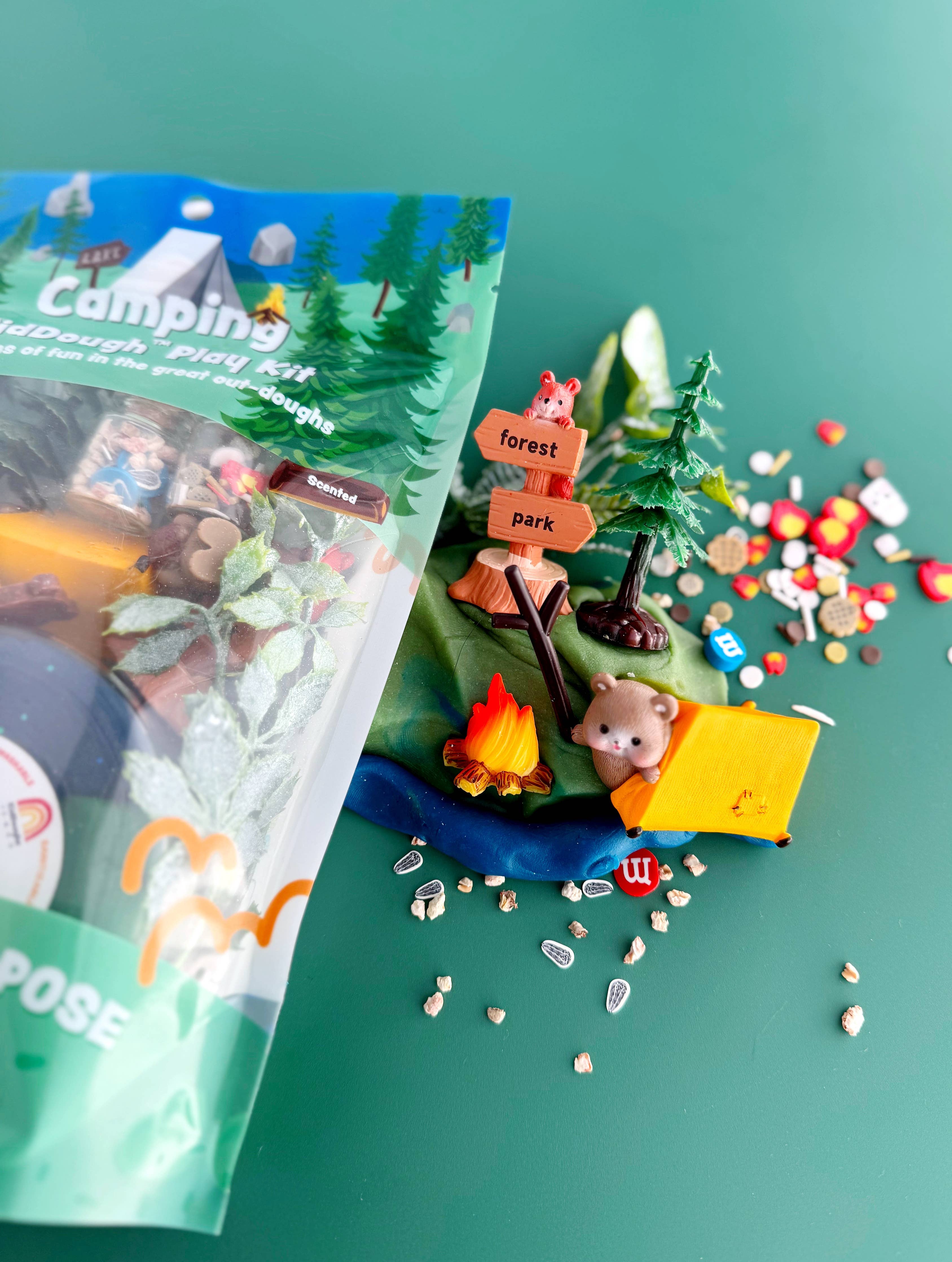 Plasticine set camping