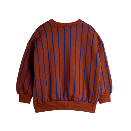 Sweatshirt Vertical Stripe Brown