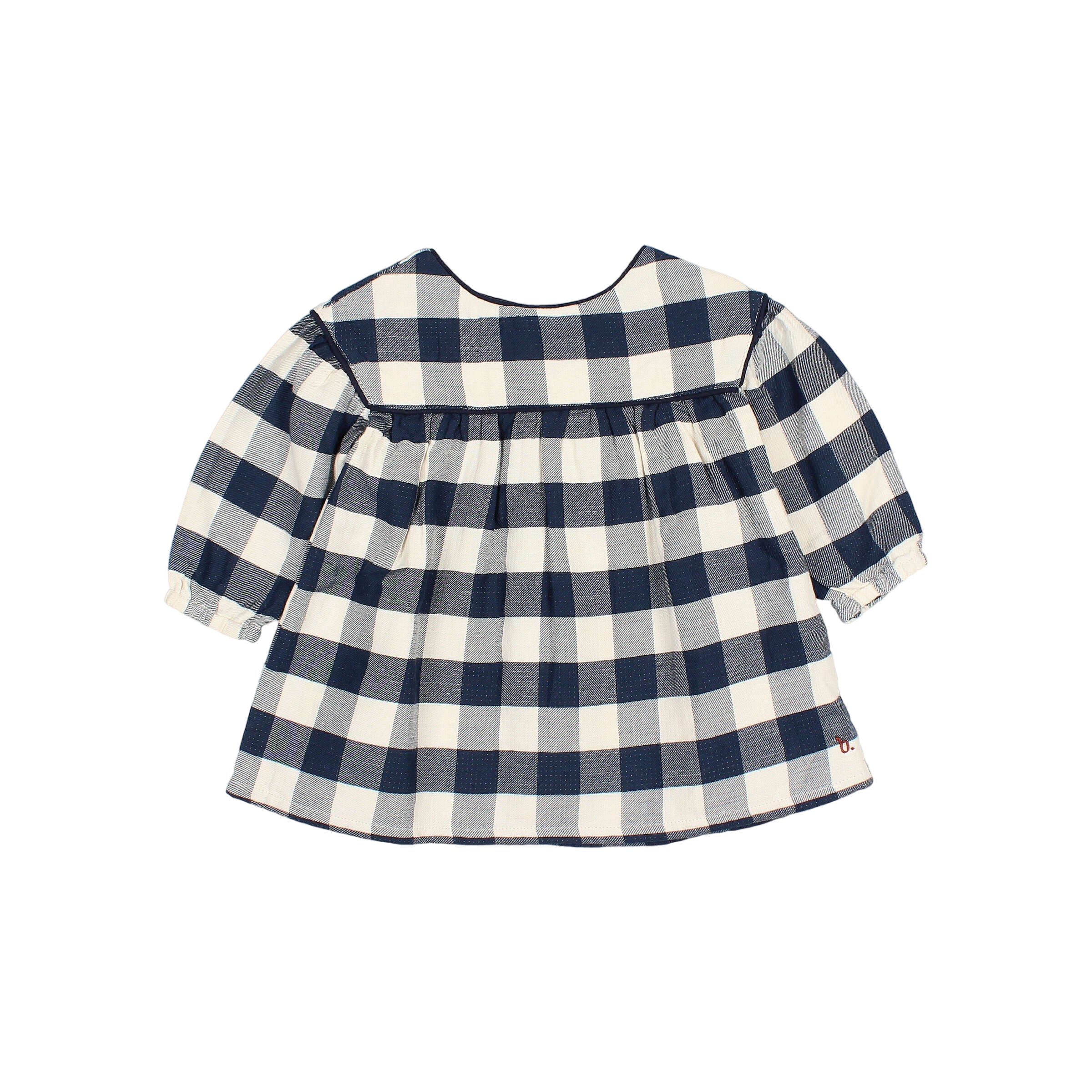 Baby Dress Gingham Navy