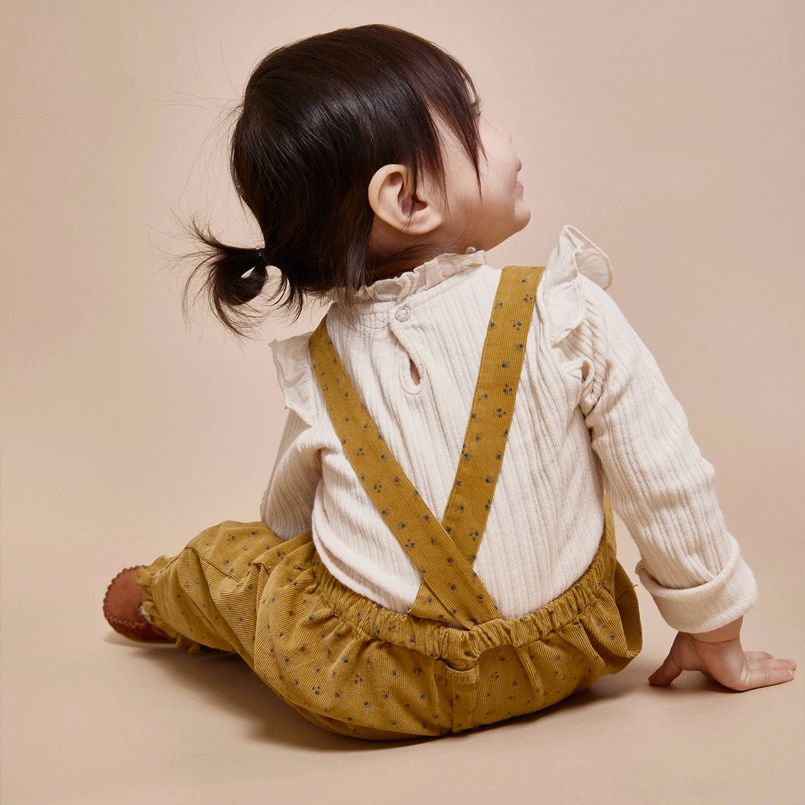 Salopette bébé automne Ocre