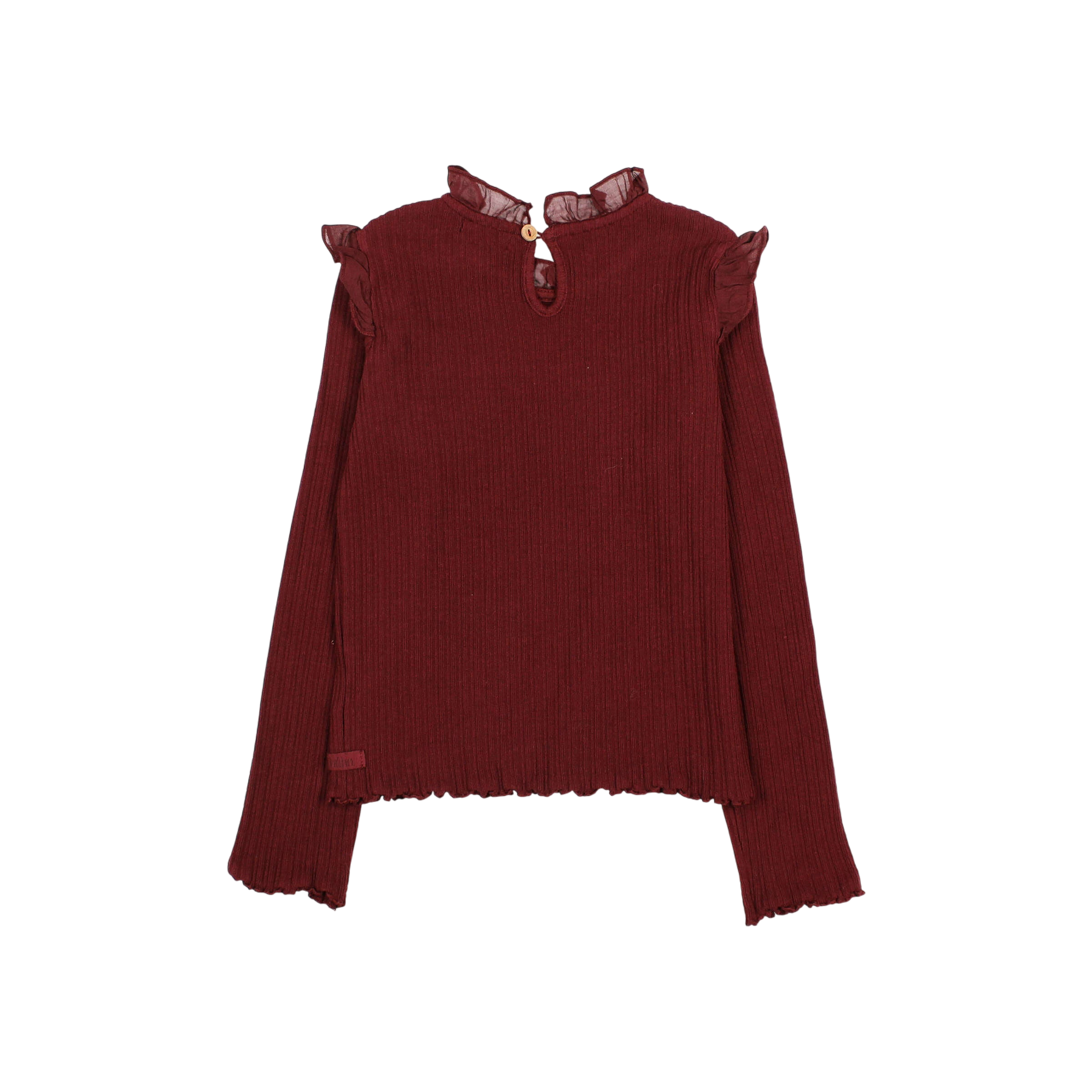 Langarmshirt Warm Rib Burgundy