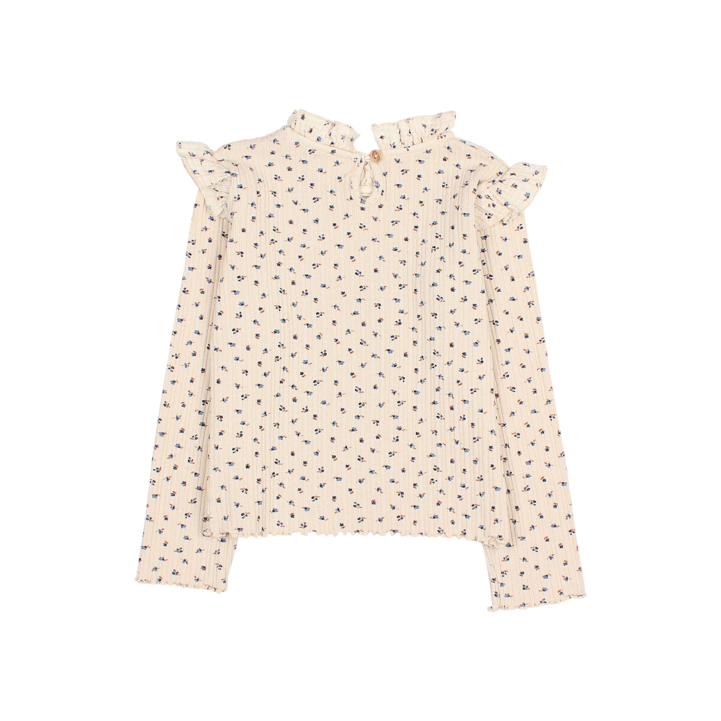 Langarmshirt Fall Rib Ivory