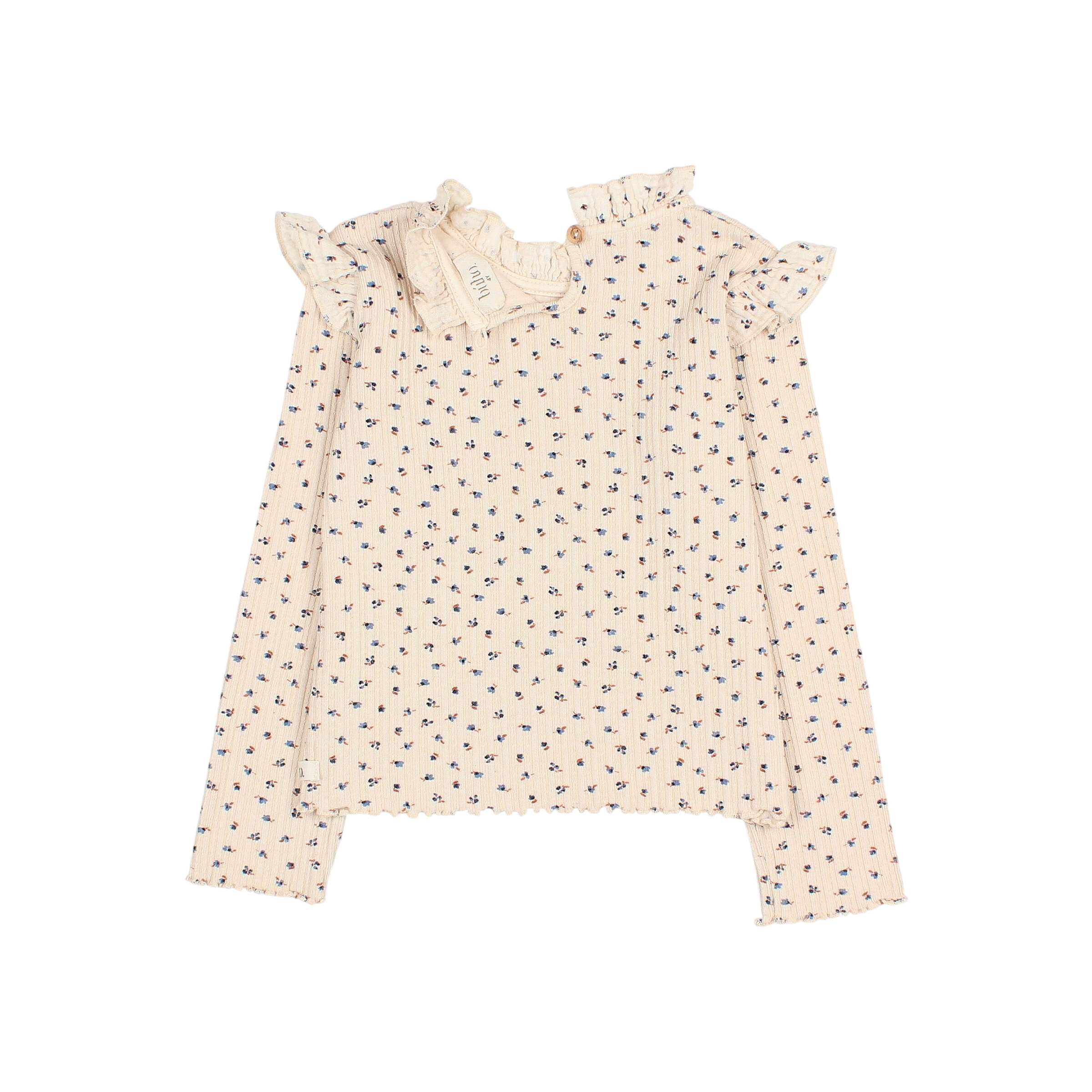 Langarmshirt Fall Rib Ivory