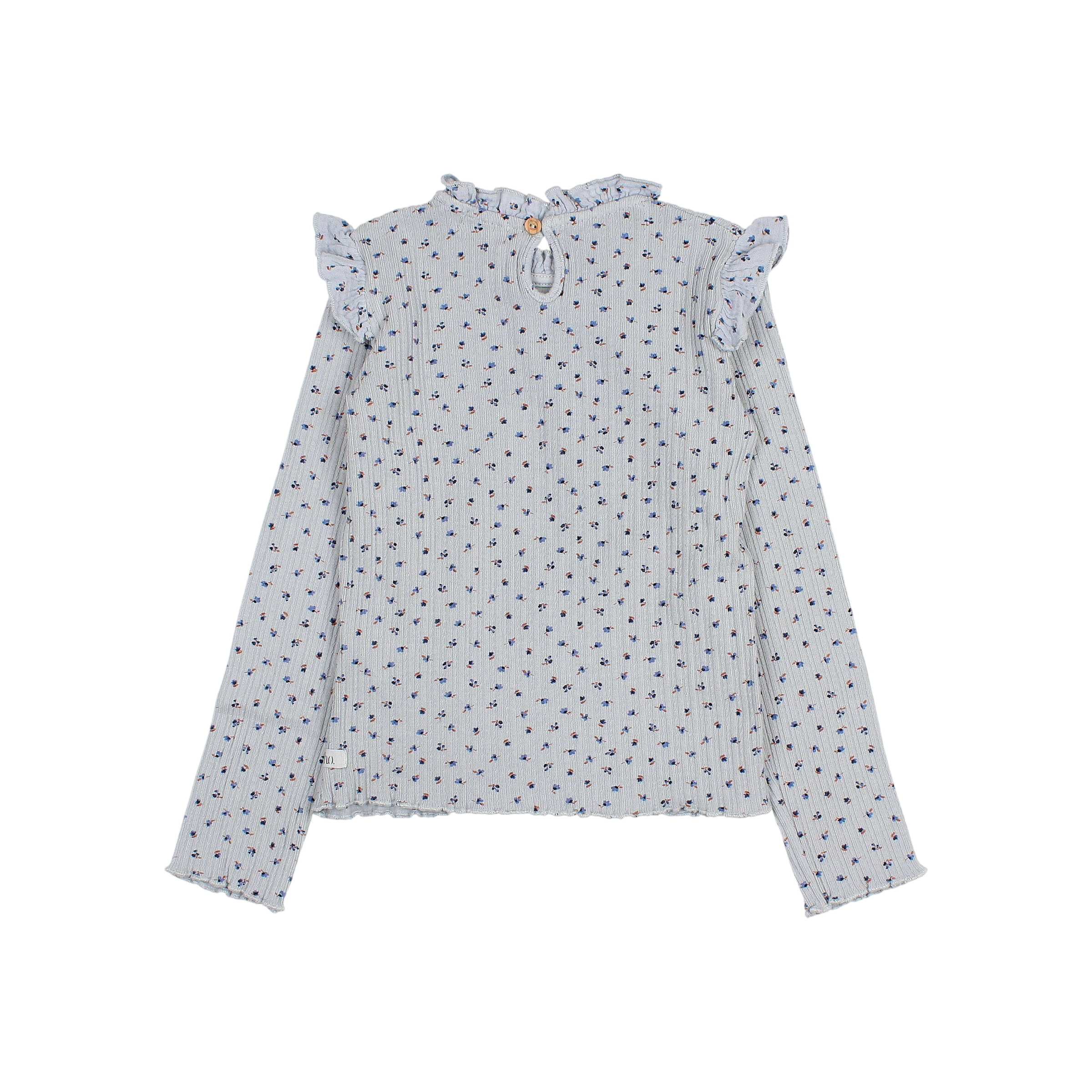 Langarmshirt Fall Rib Soft Blue
