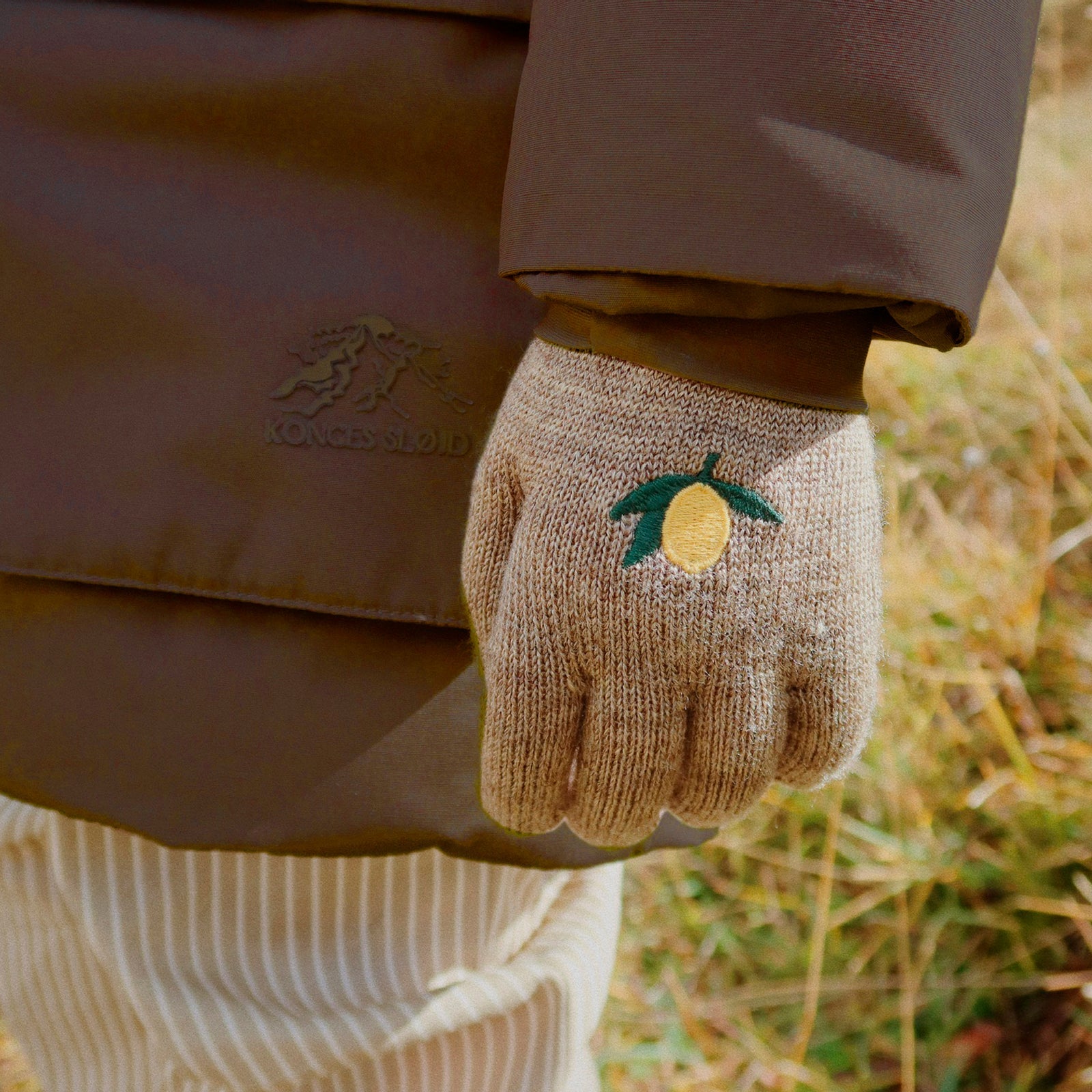 Filla Lemon/Stripe Gloves, set of 2