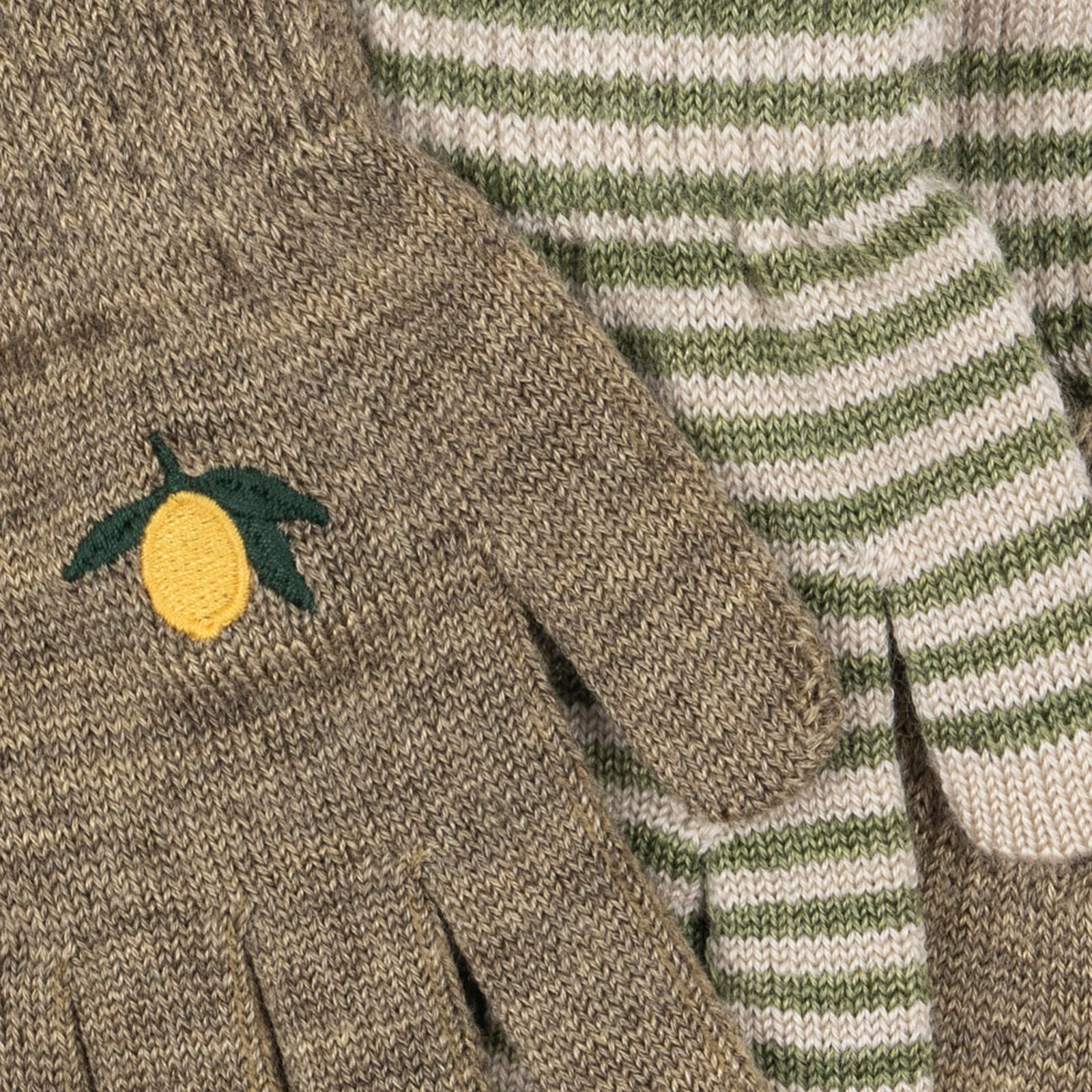 Filla Lemon/Stripe Gloves, set of 2
