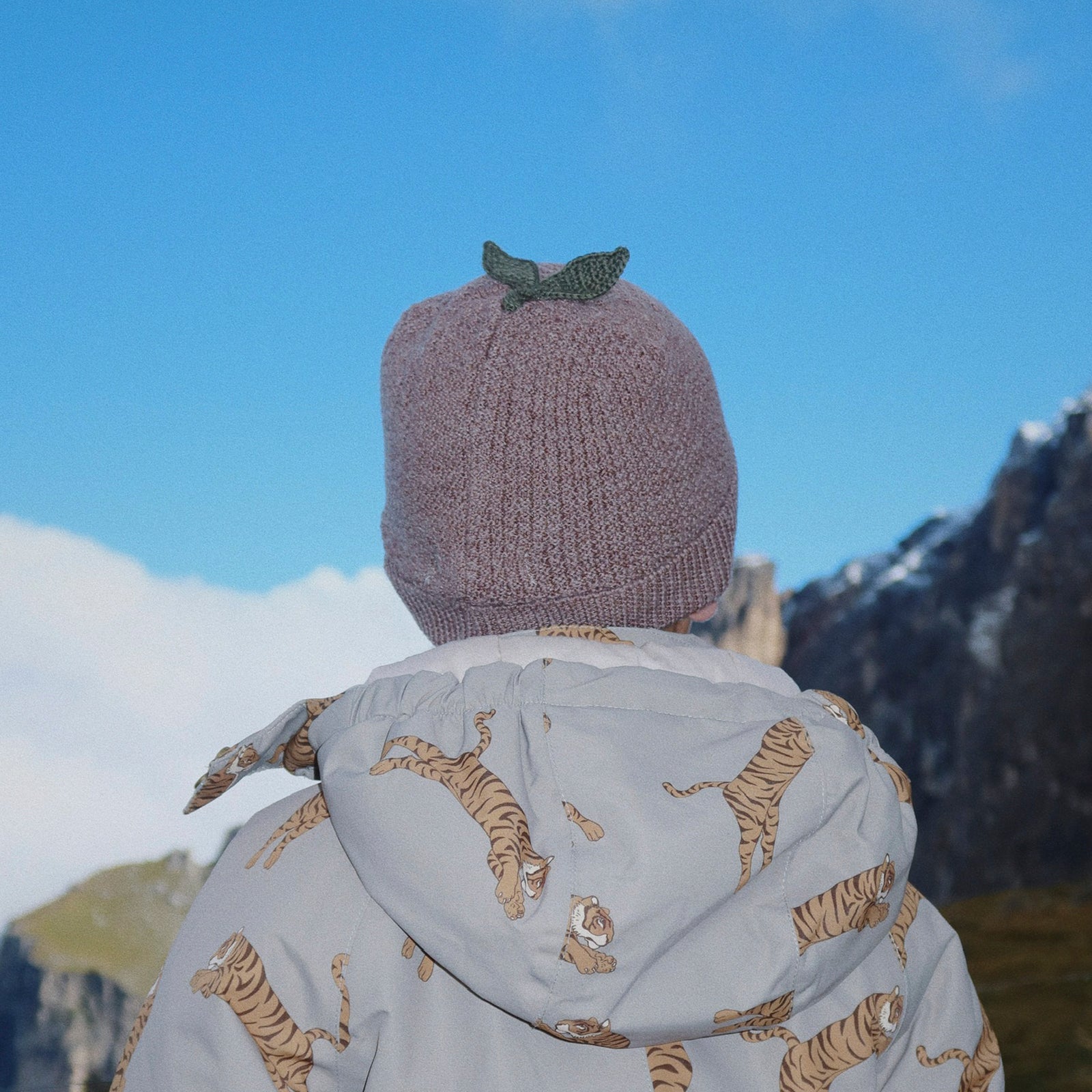 Beanie Fruity Bunny Brown Melange