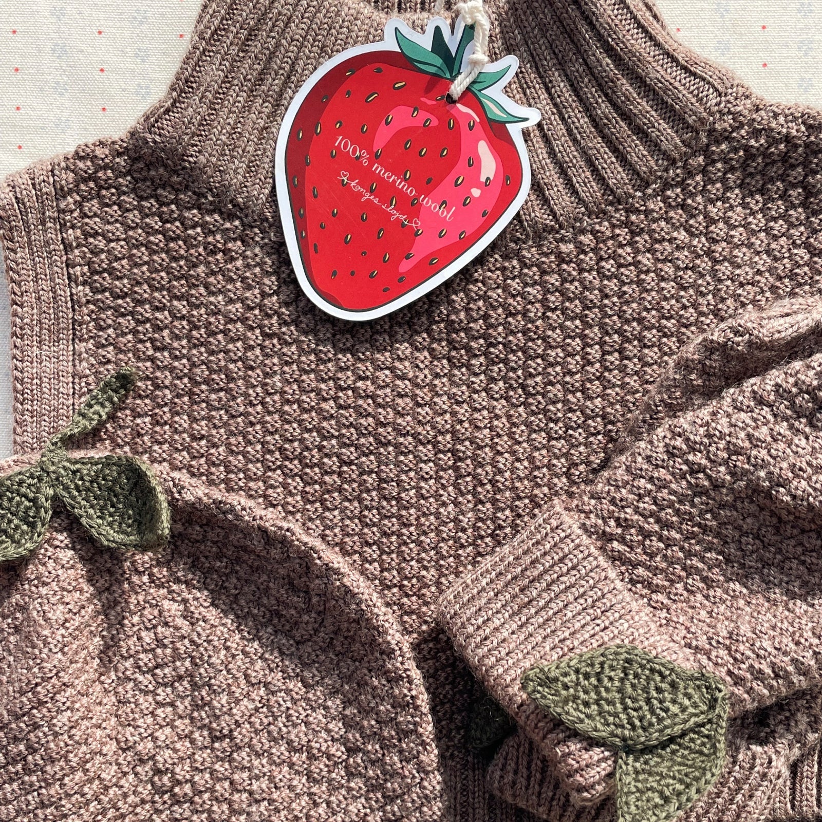 Scarf Fruity Bunny Brown Melange