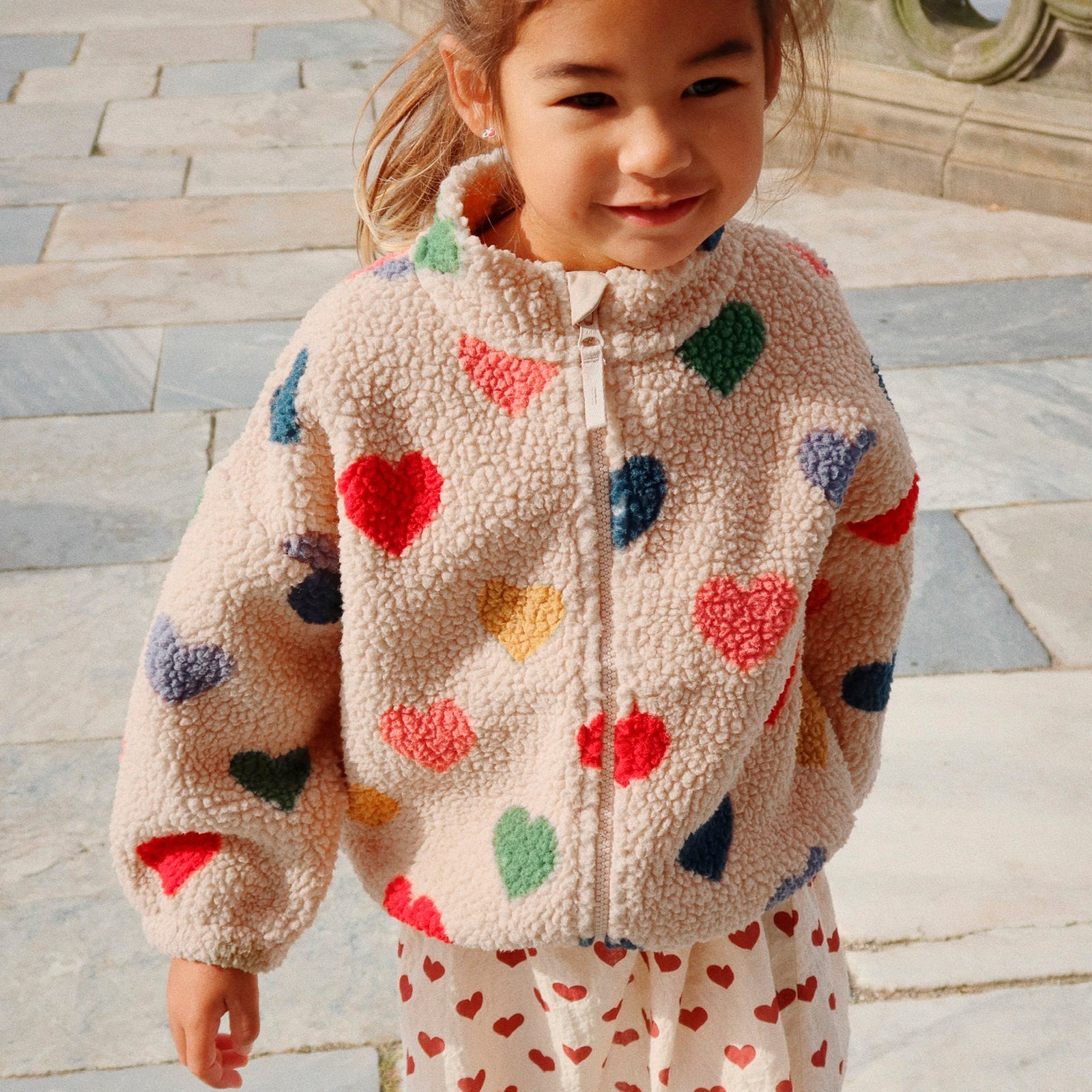 Veste Jody Teddy Bon Cœur Coloré