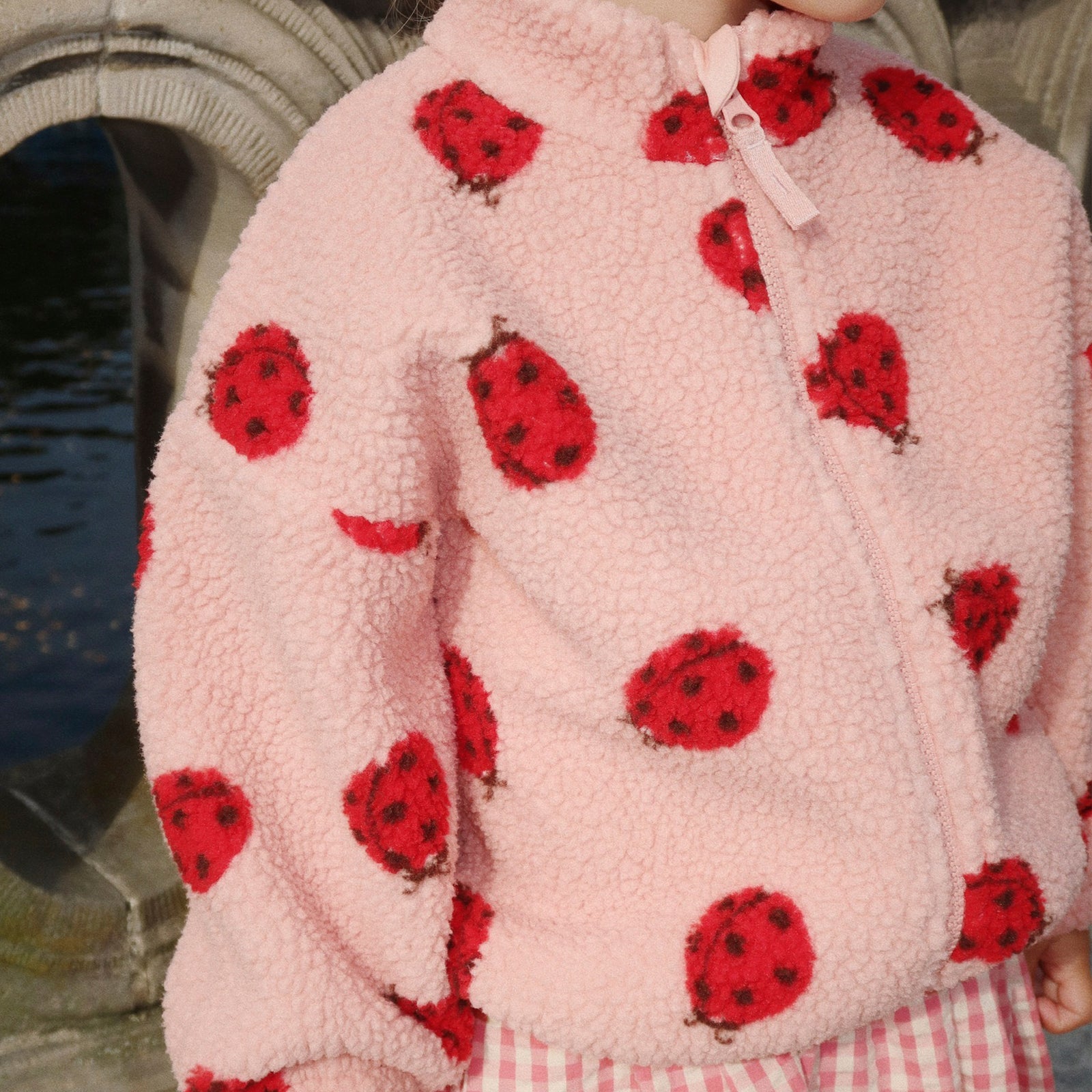 Veste Jody Teddy Ladybug rose