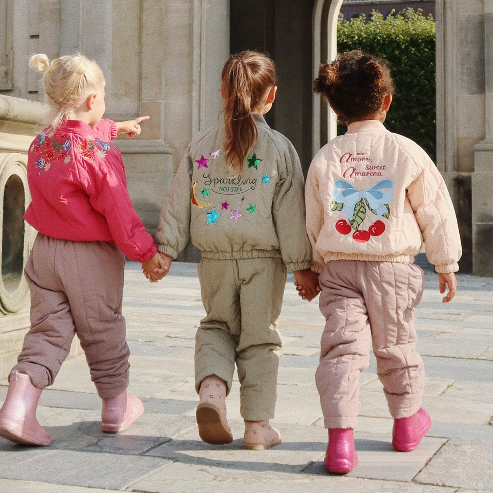 Juno Sequin Laurel Oak bomber jacket