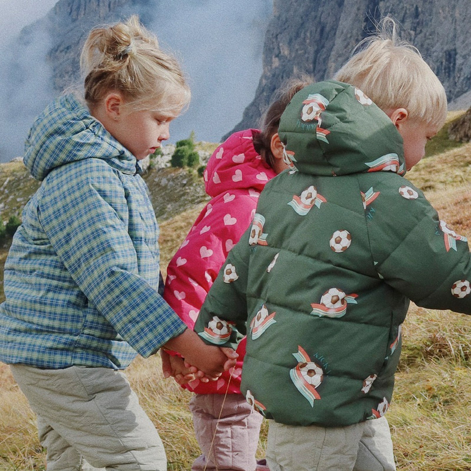 Veste d'hiver Nuka Deux Laurel Blue Check