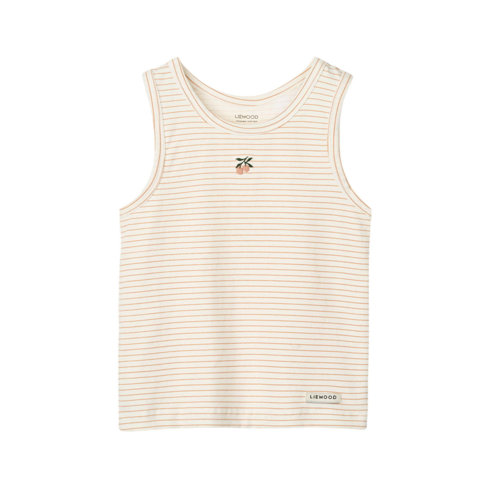 Top set of 2 Faris Printed Mini Peach Sea Shell Stripe Mix