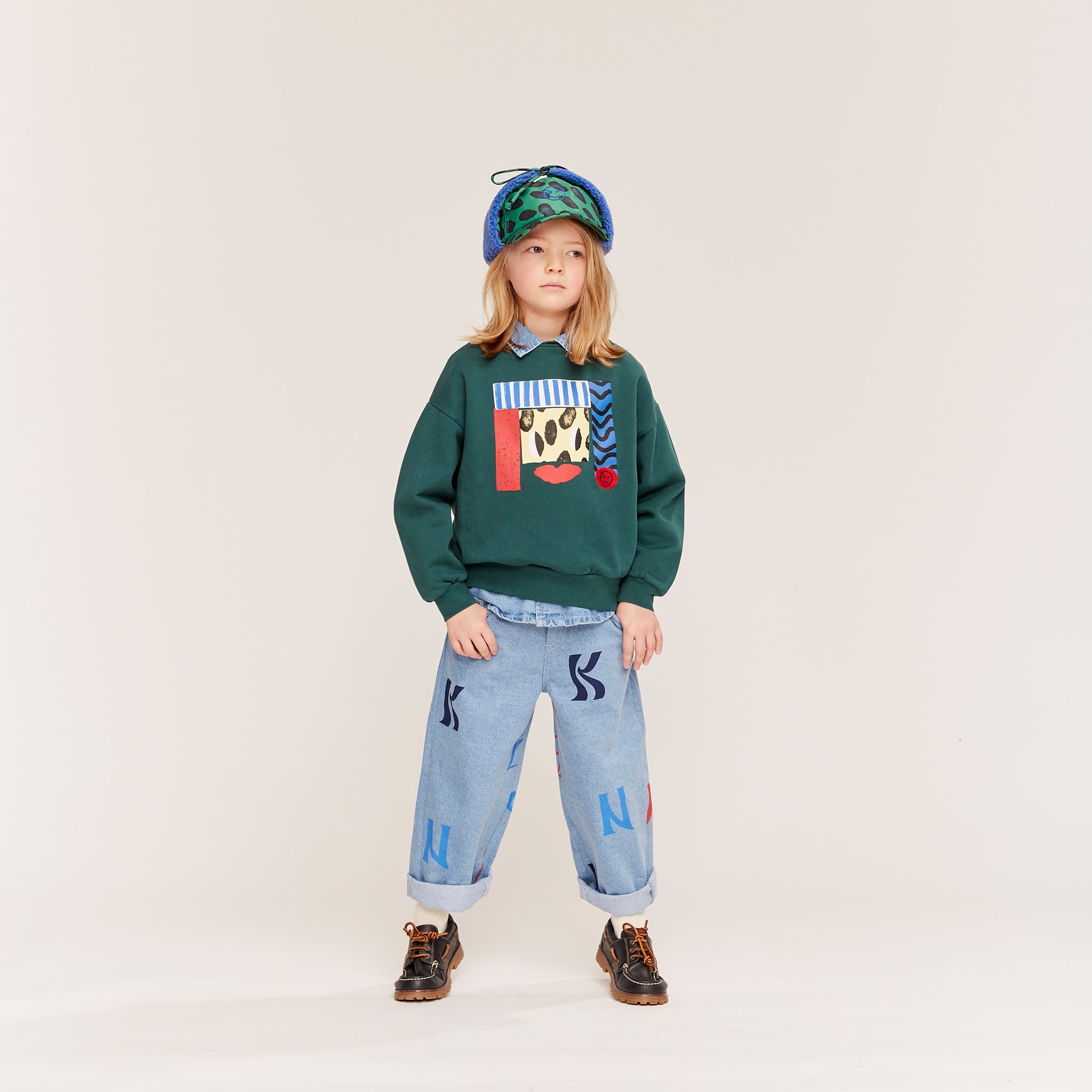 Cap Beau Deerstalker True Blue Python Green