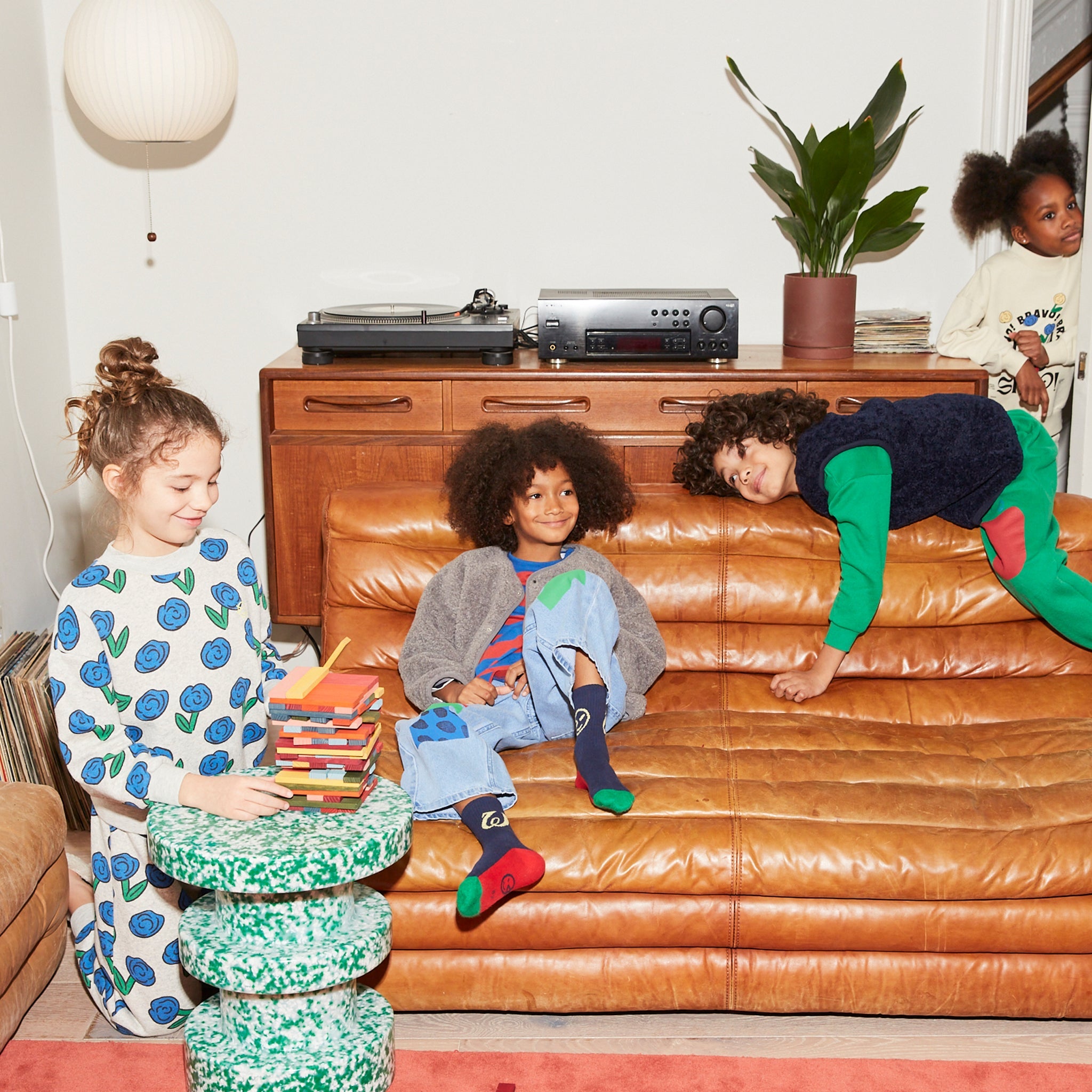 Sweat-shirt Dancing Dahlia Grey Melange