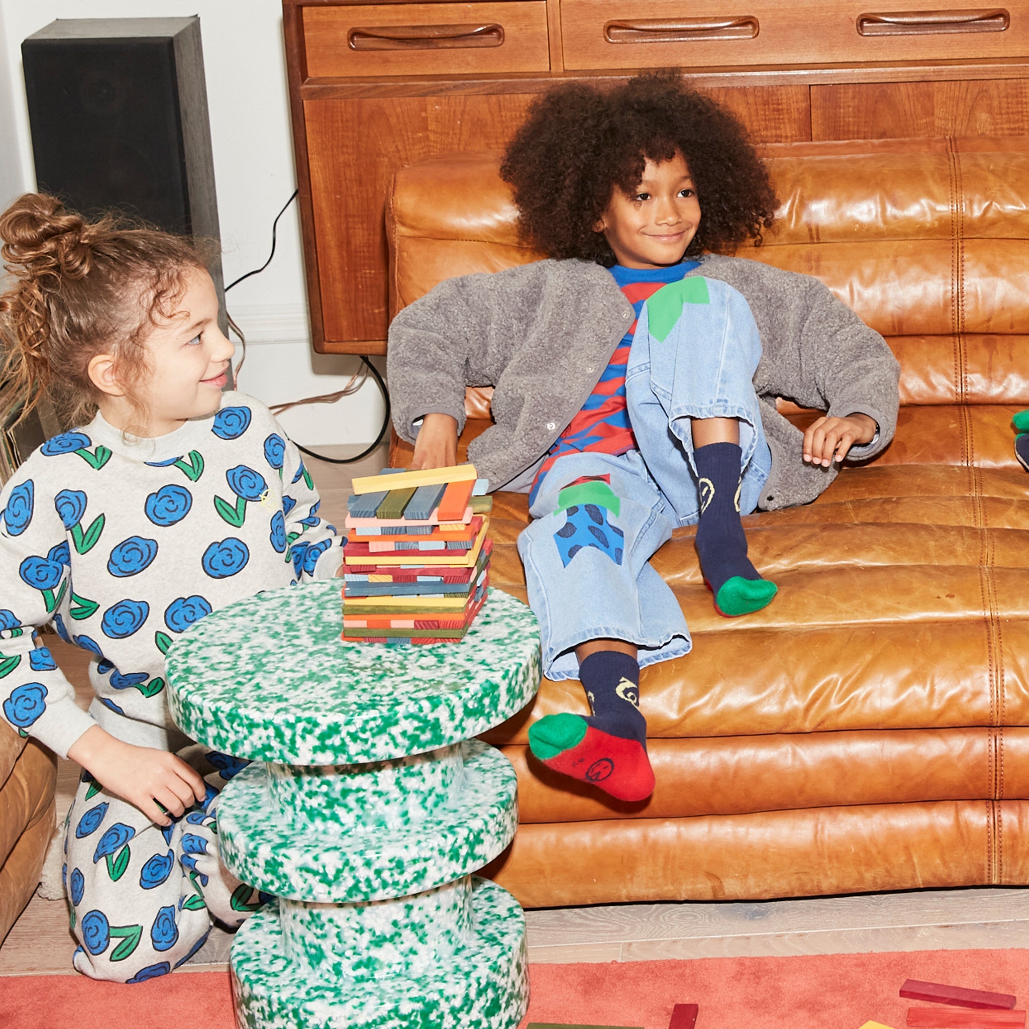 Sweat-shirt Dancing Dahlia Grey Melange